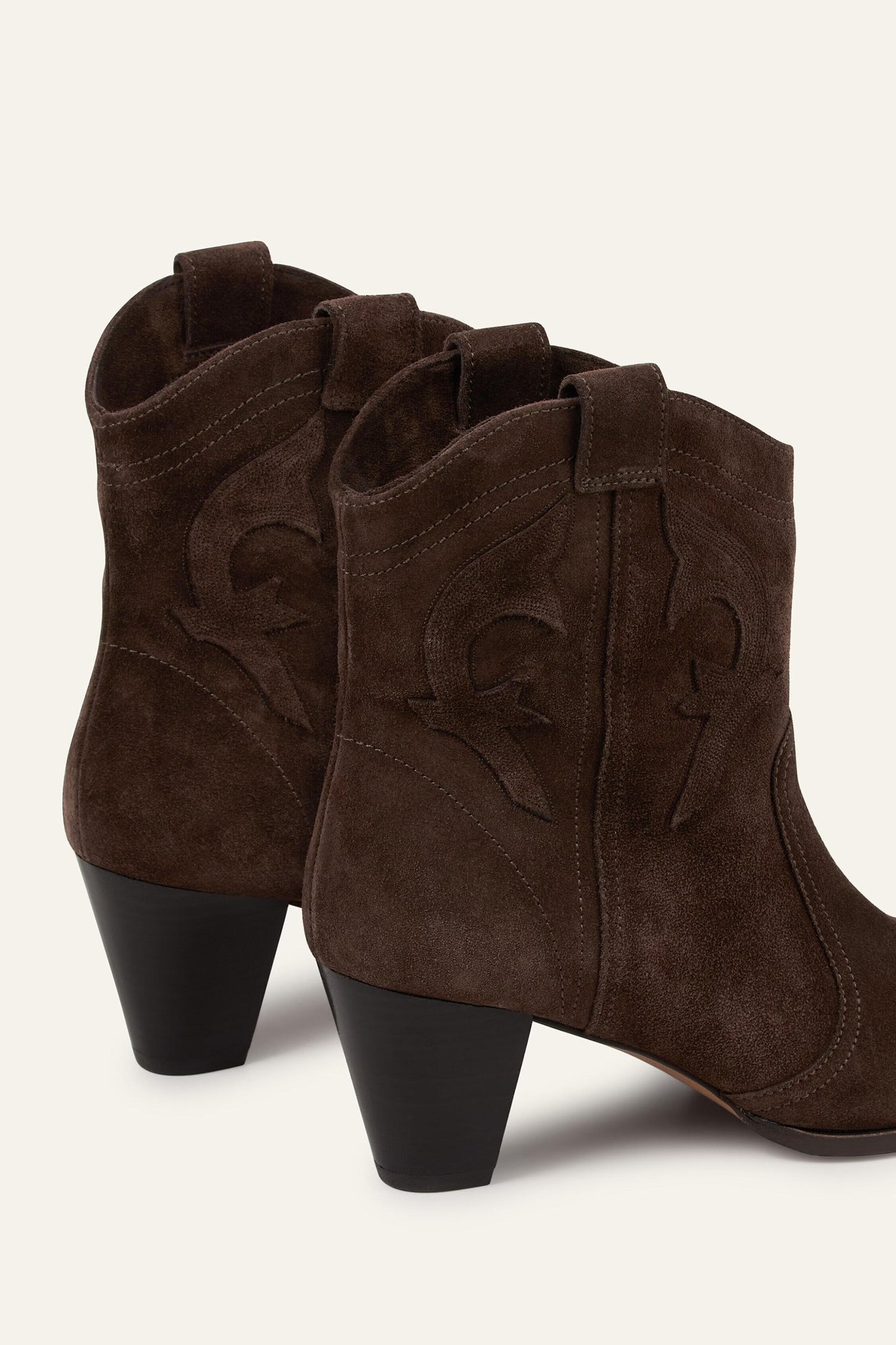ba&sh Western Ankle Boots Casey Brown