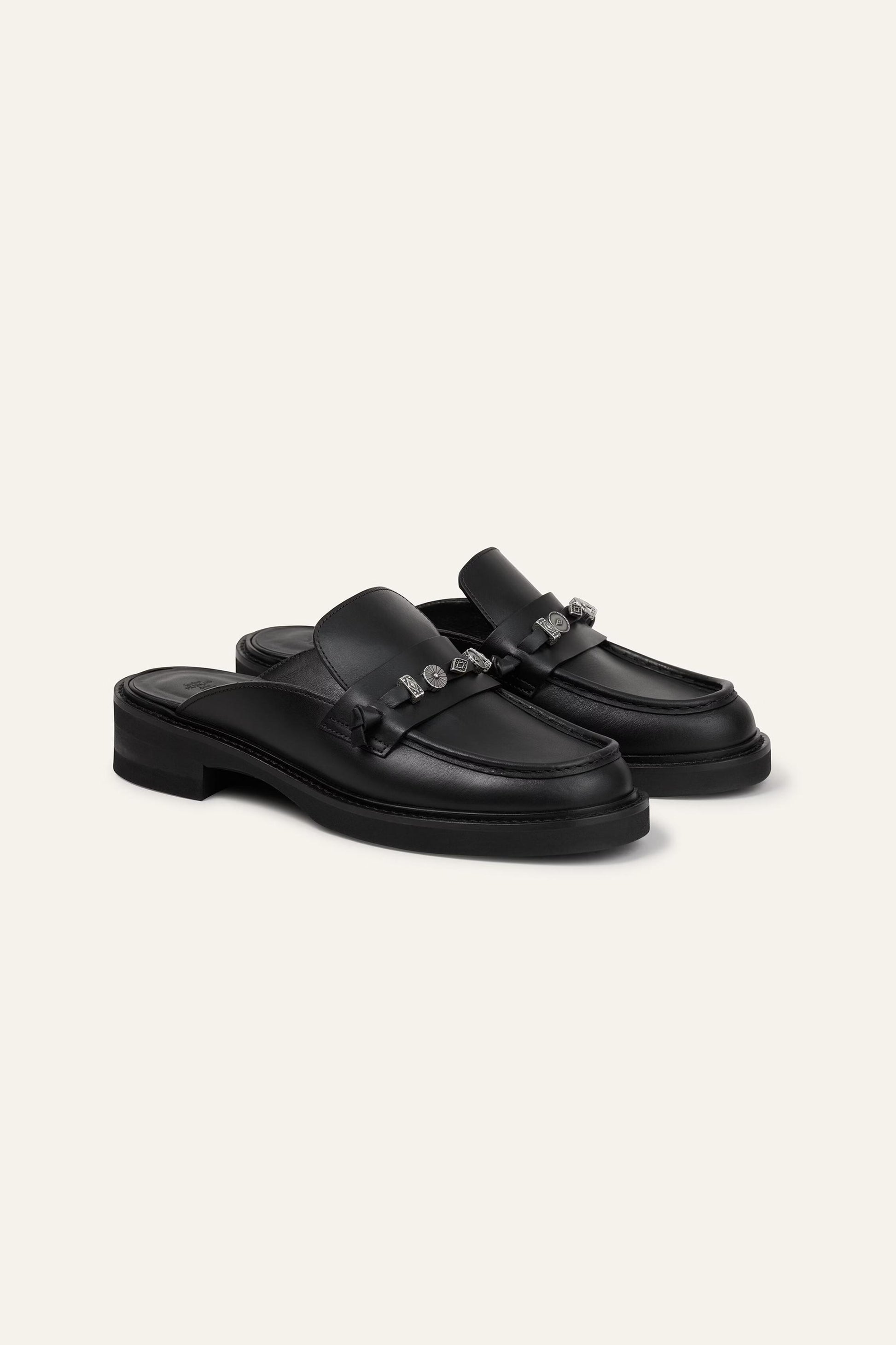 ba&sh Huela Moccasins Black