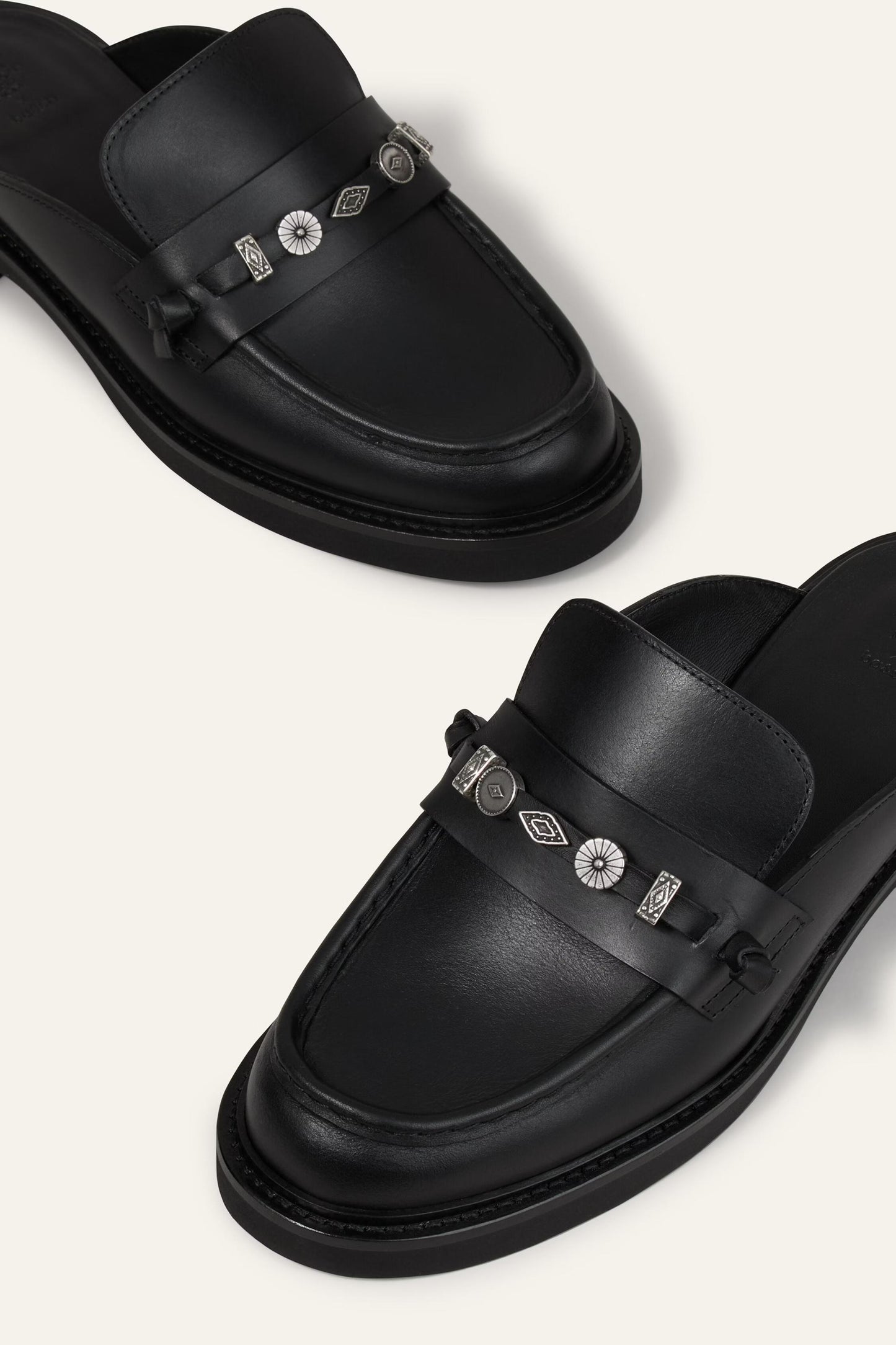 ba&sh Huela Moccasins Black