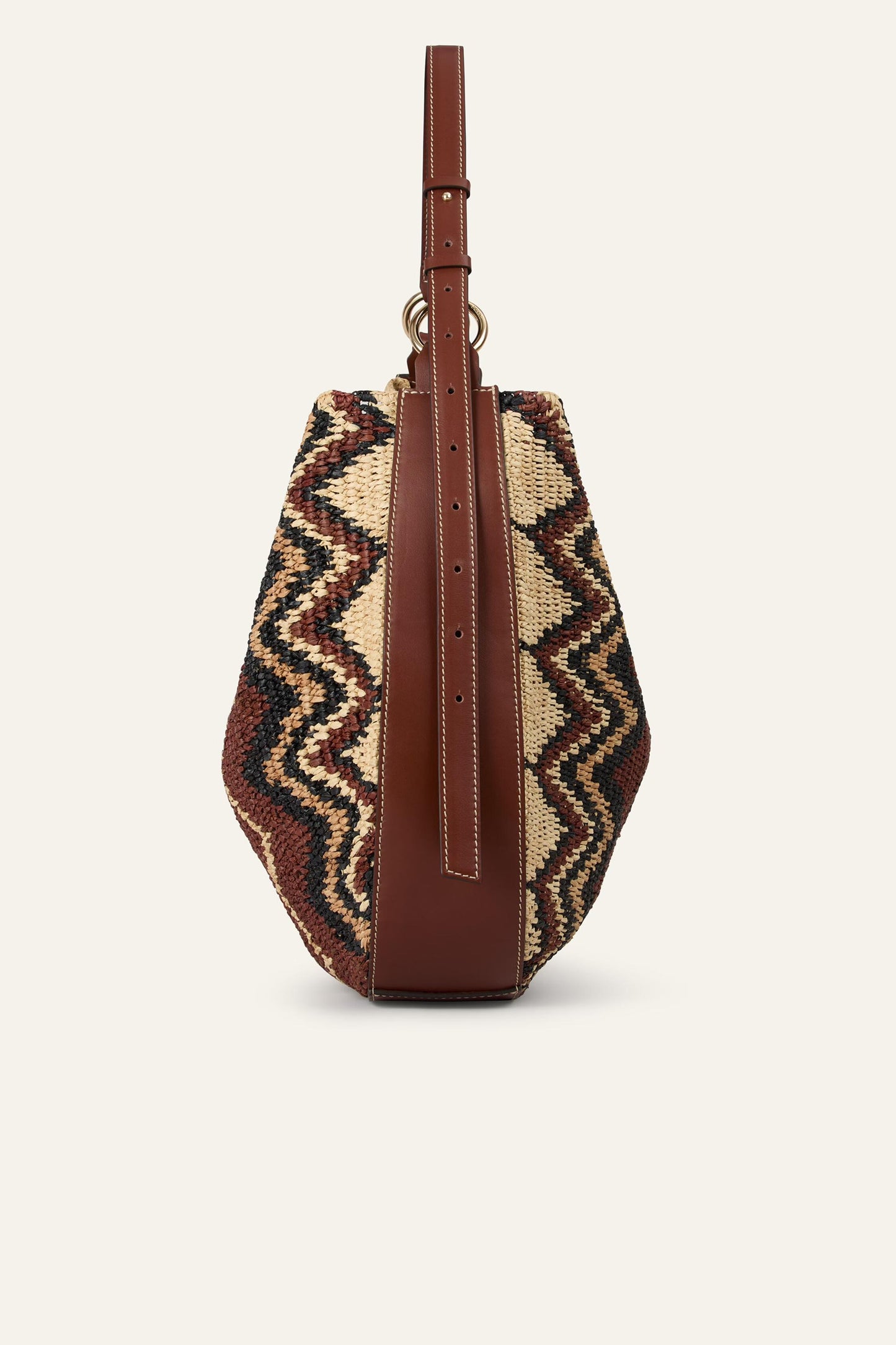 ba&sh Raffia Hobo Bag Arya Multicolored