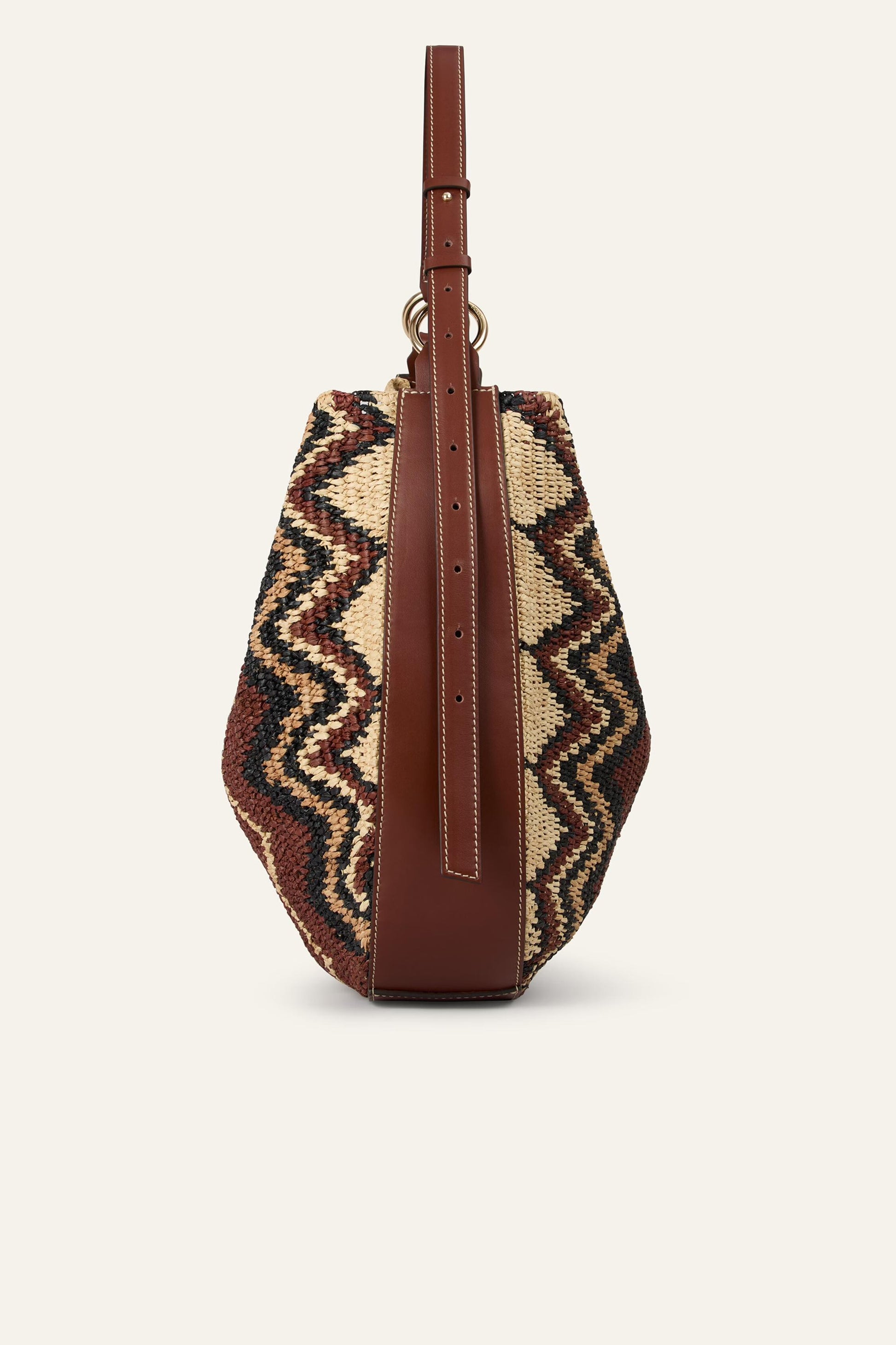 ba&sh Raffia Hobo Bag Arya Multicolored