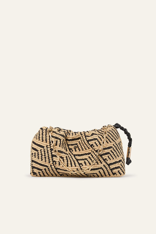 ba&sh Raffia Bag June Black