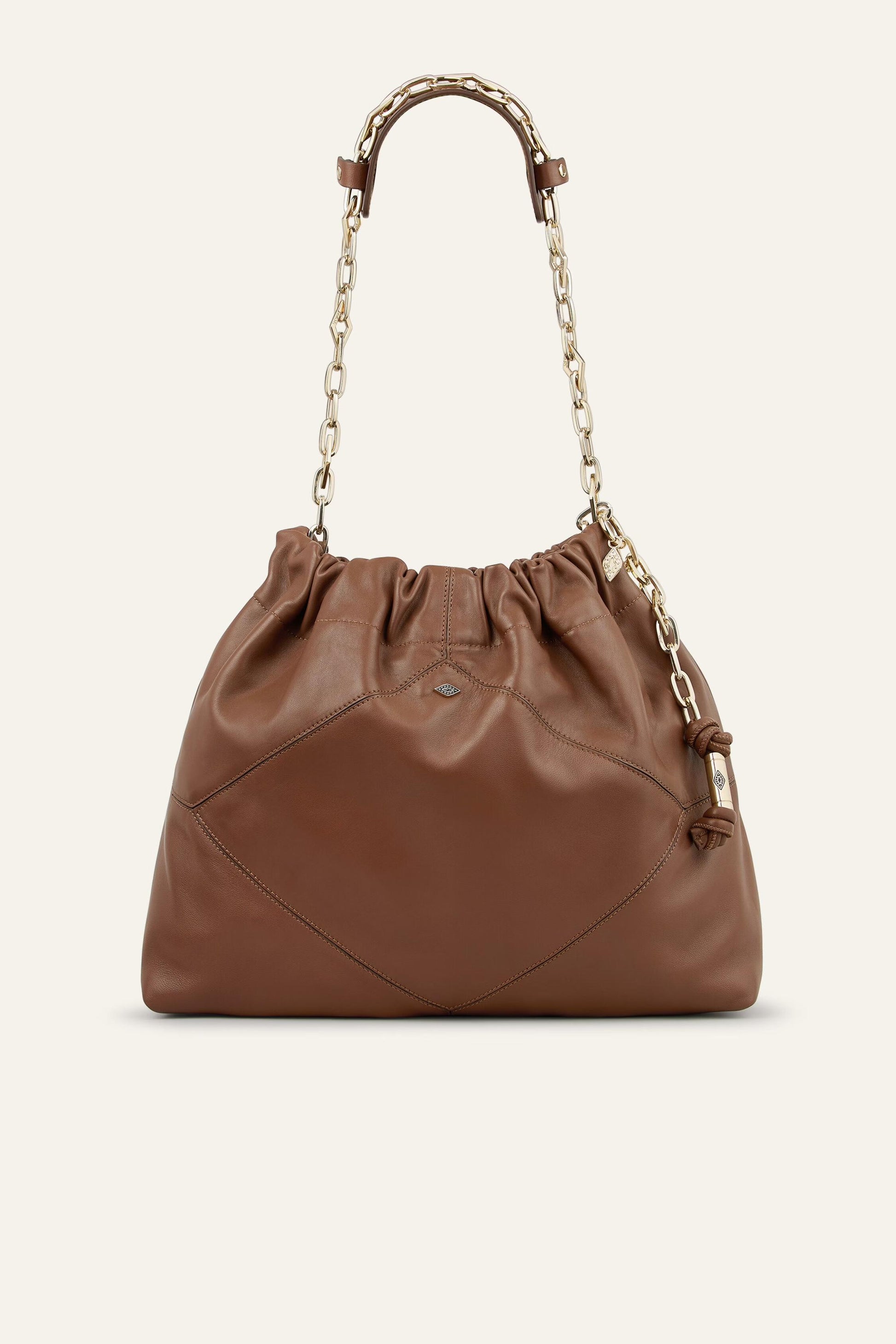 ba&sh Leather Bag June Brown