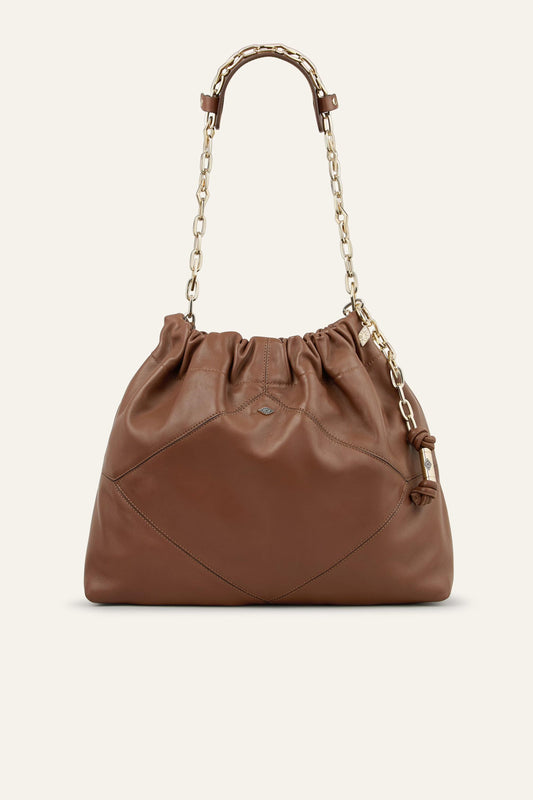 ba&sh Leather Bag June Brown