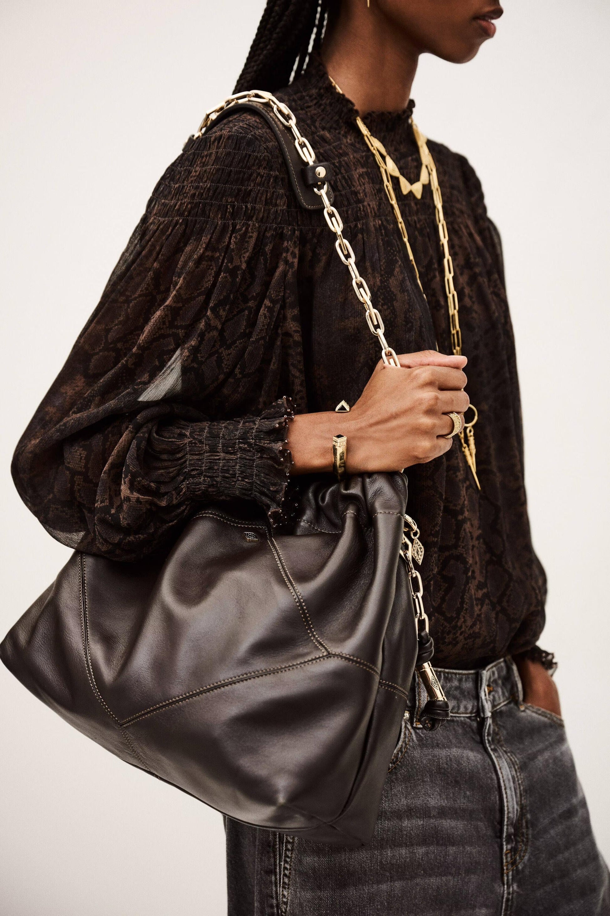 ba&sh Tote Bag June Brown