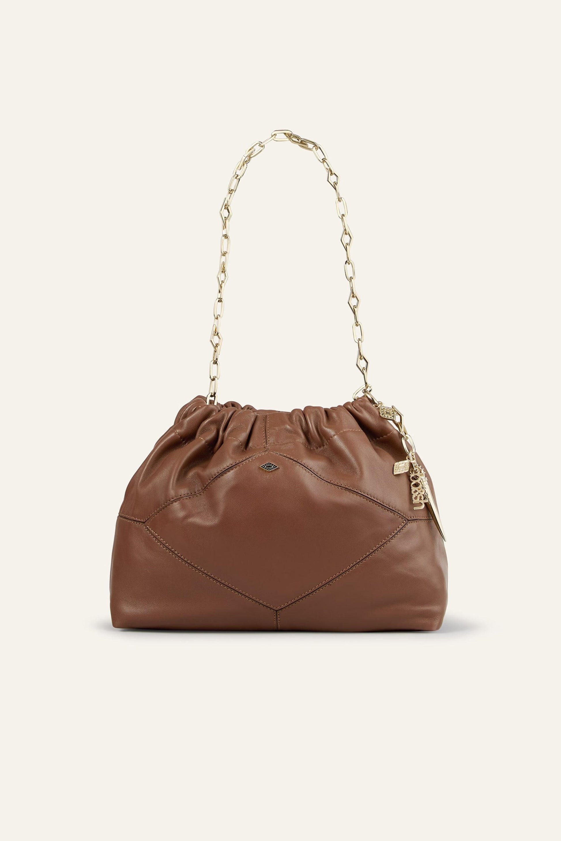 ba&sh Mini Leather Bag June Brown