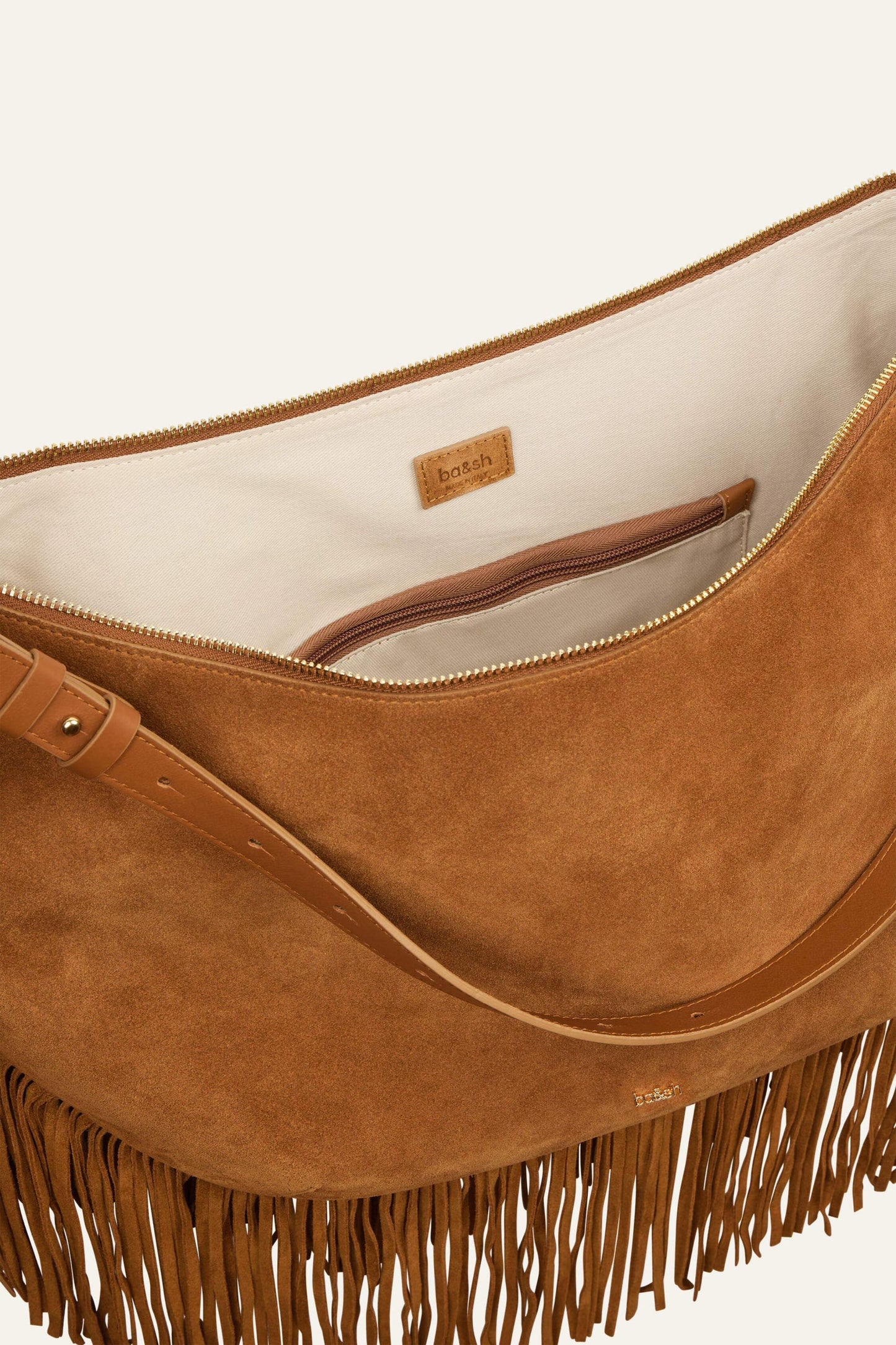 ba&sh Fringed Bag Swing Brown