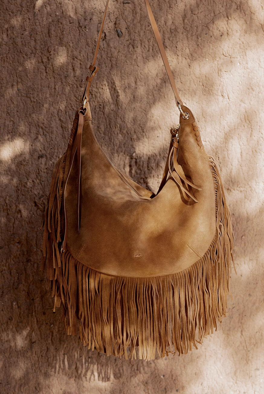 ba&sh Fringed Bag Swing Brown