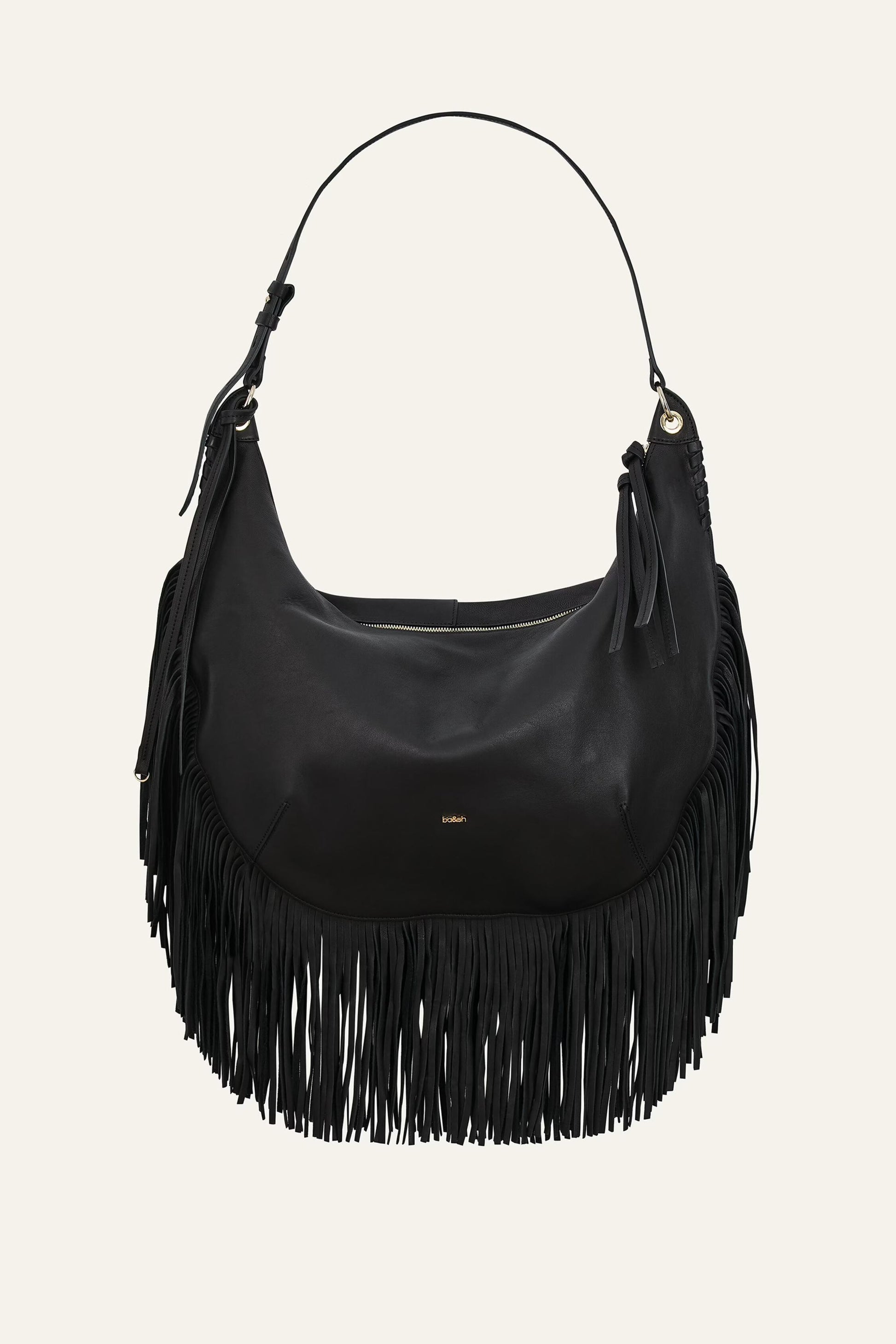 ba&sh Fringed Bag Swing Black