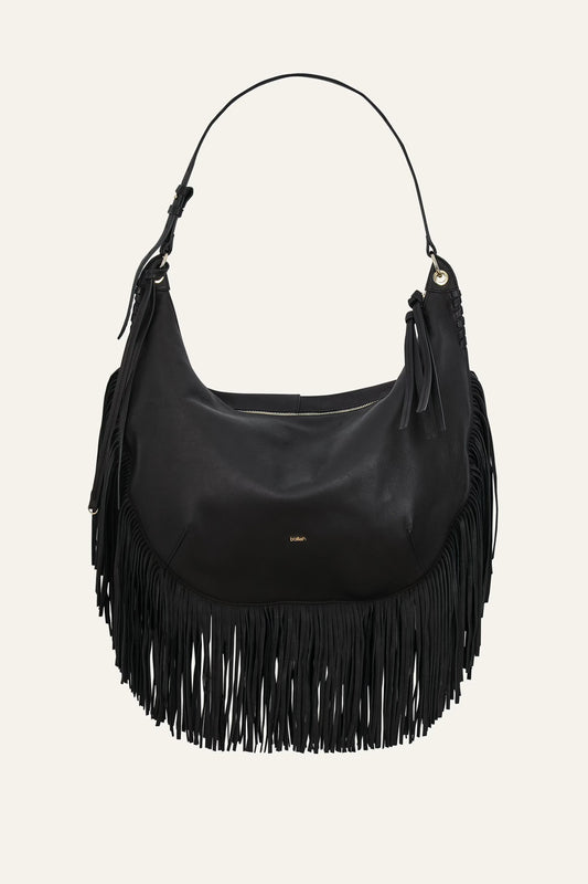ba&sh Fringed Bag Swing Black