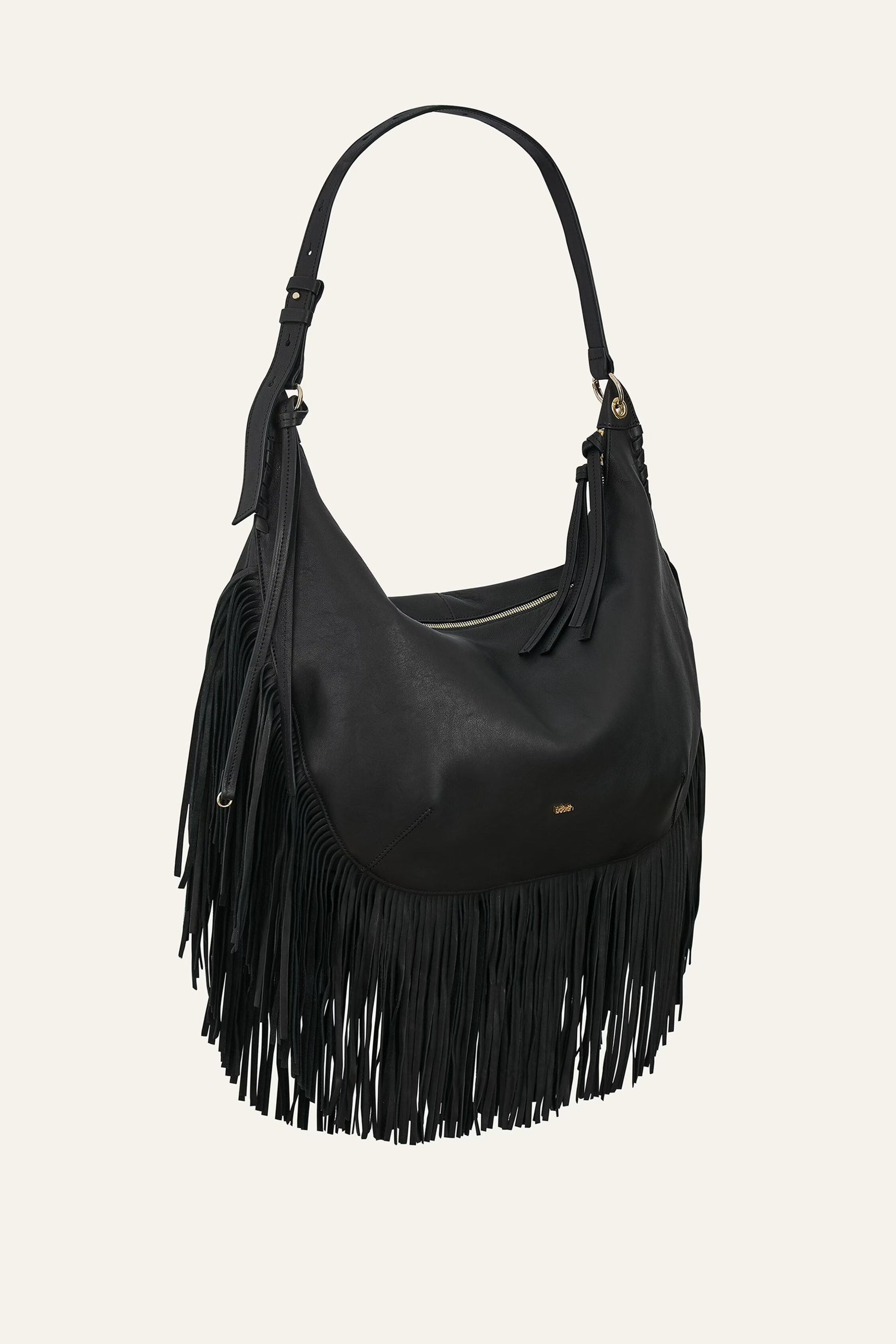 ba&sh Fringed Bag Swing Black