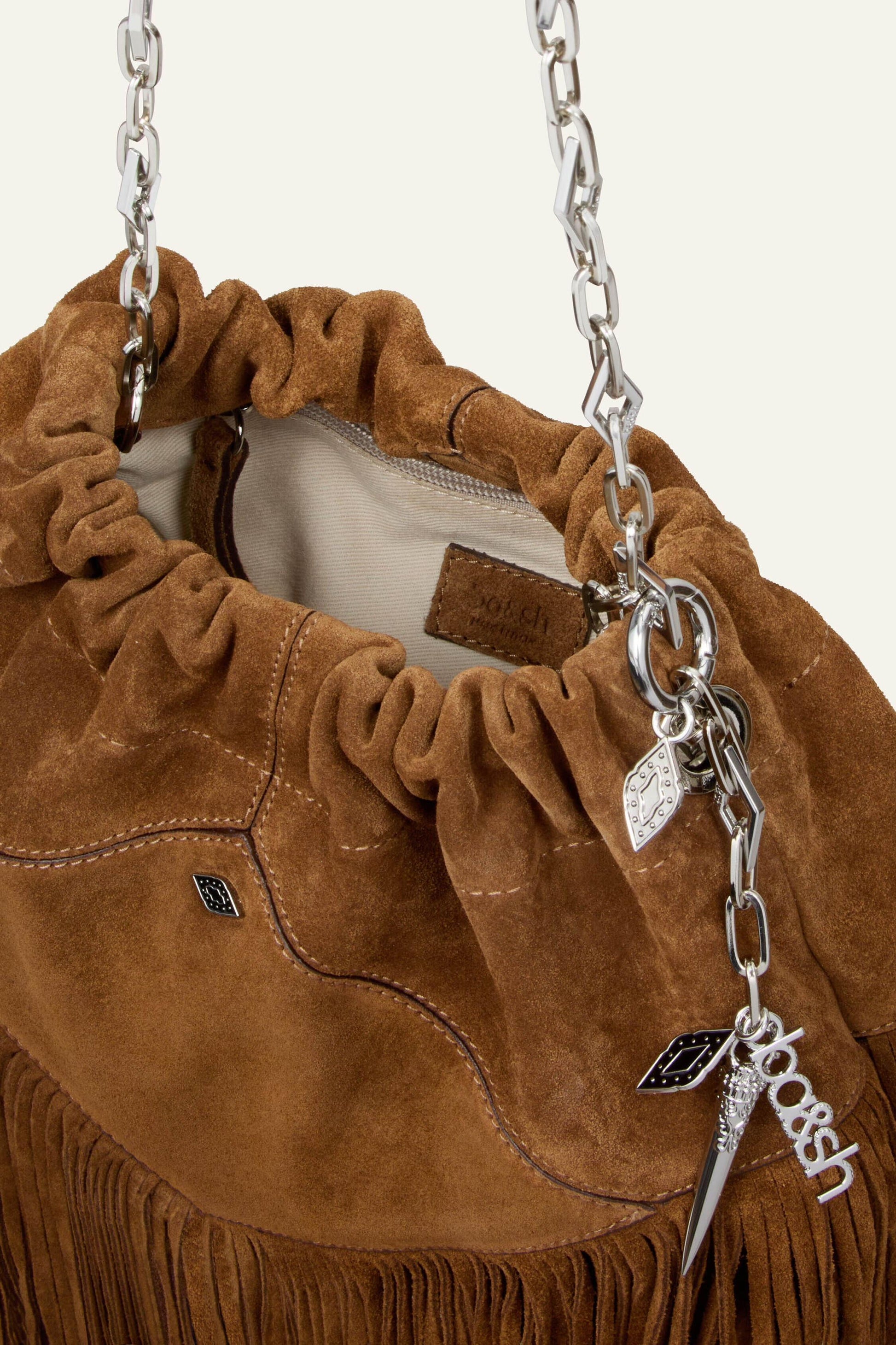 ba&sh Mini Suede Bag June Brown