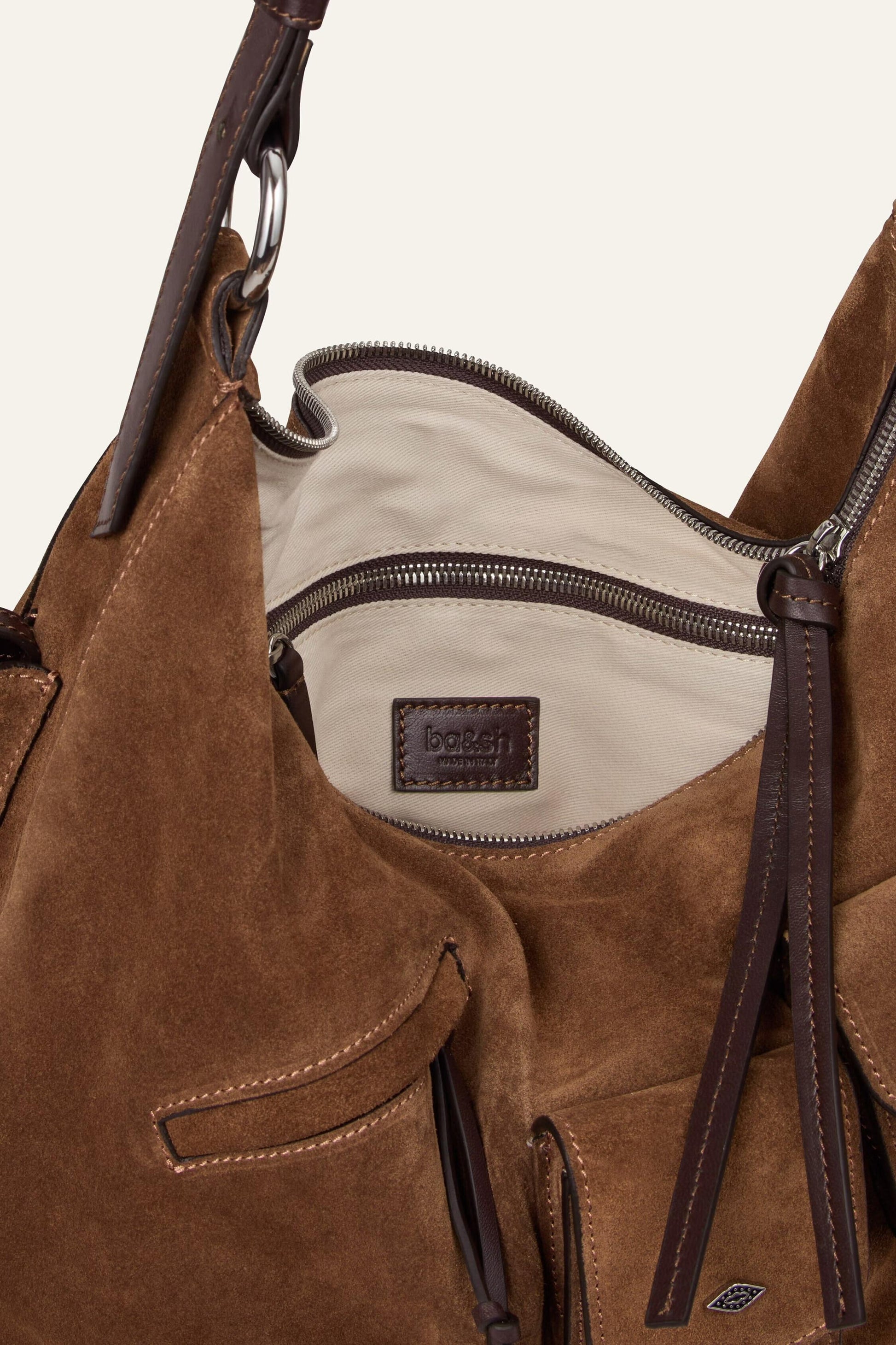 ba&sh Multi-Pocket Bag Arya Brown