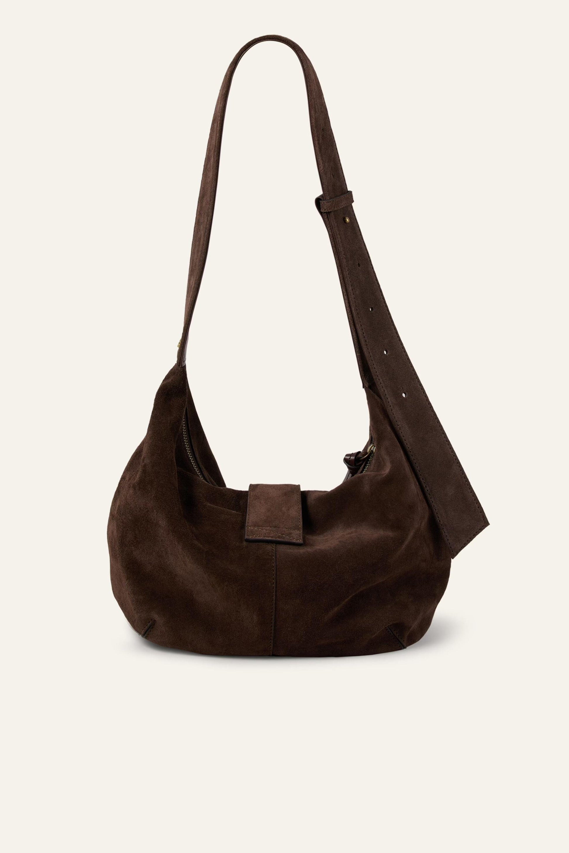 ba&sh Suede Hobo Bag Youyou Brown