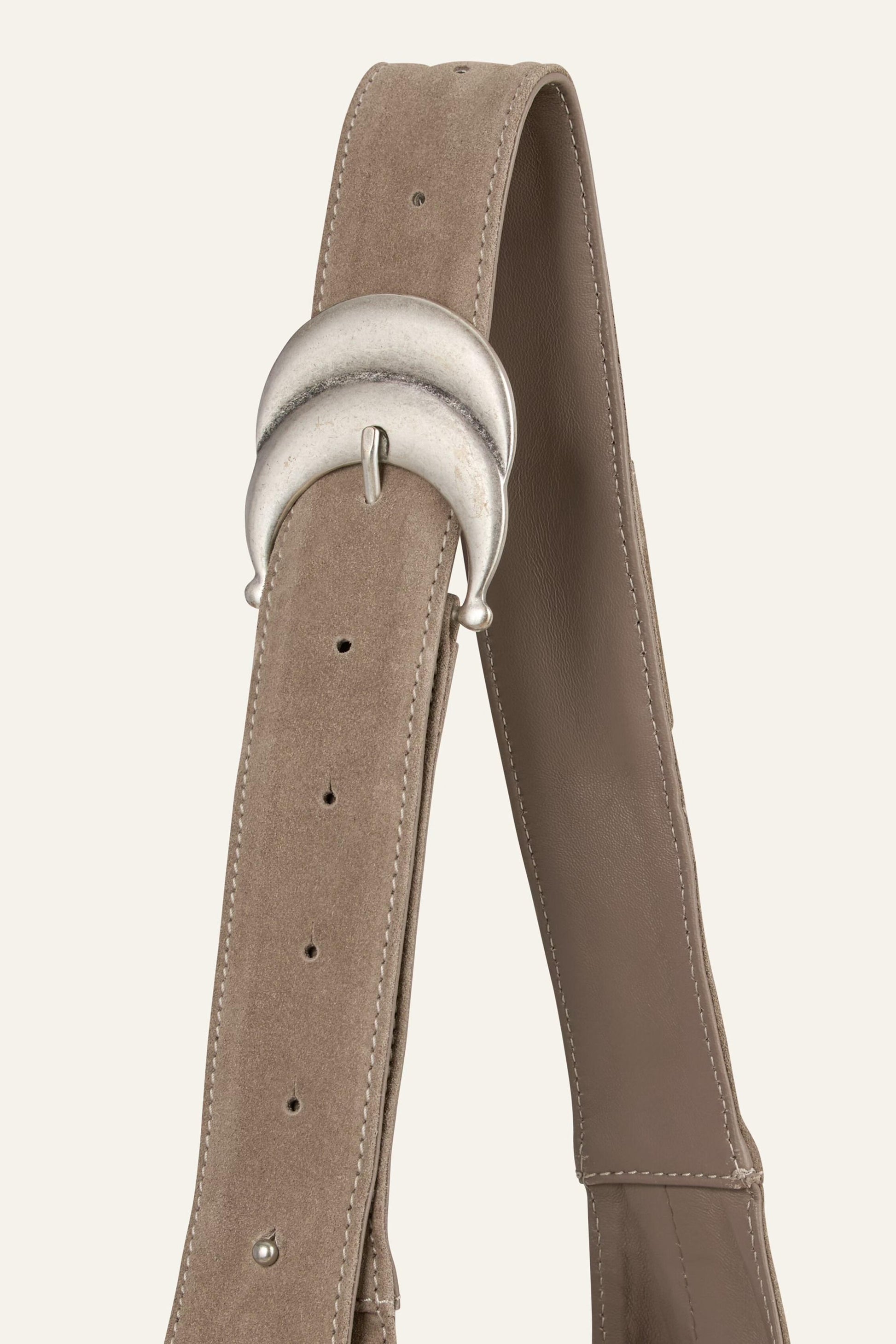 ba&sh Suede Bucket Bag Youyou Gray