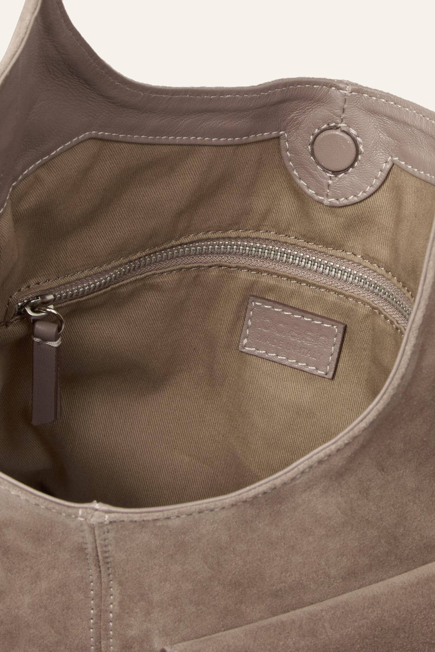 ba&sh Suede Bucket Bag Youyou Gray