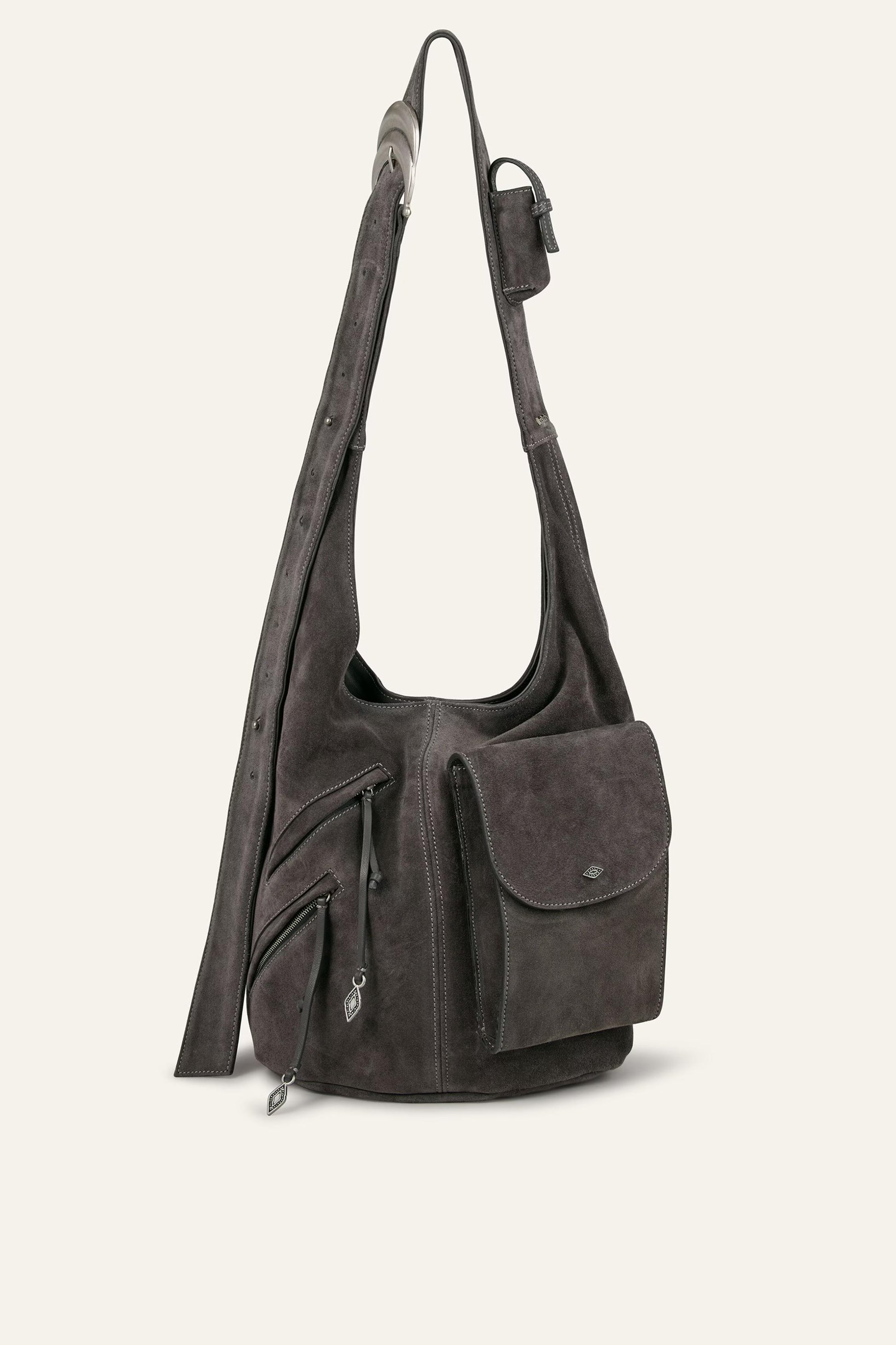 ba&sh Multi-Pocket Bucket Bag Youyou Gray