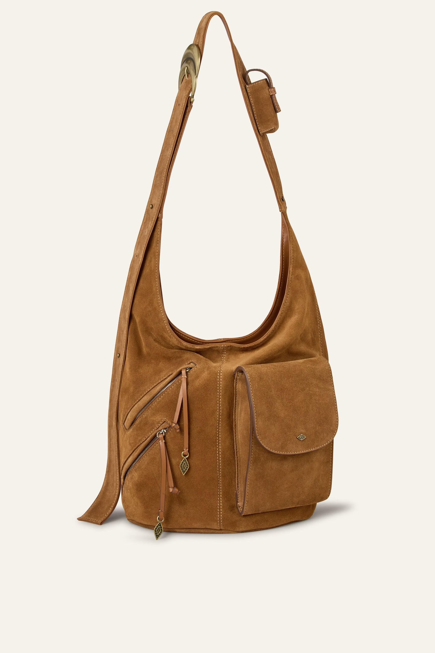 ba&sh Multi-Pocket Bucket Bag Youyou Brown