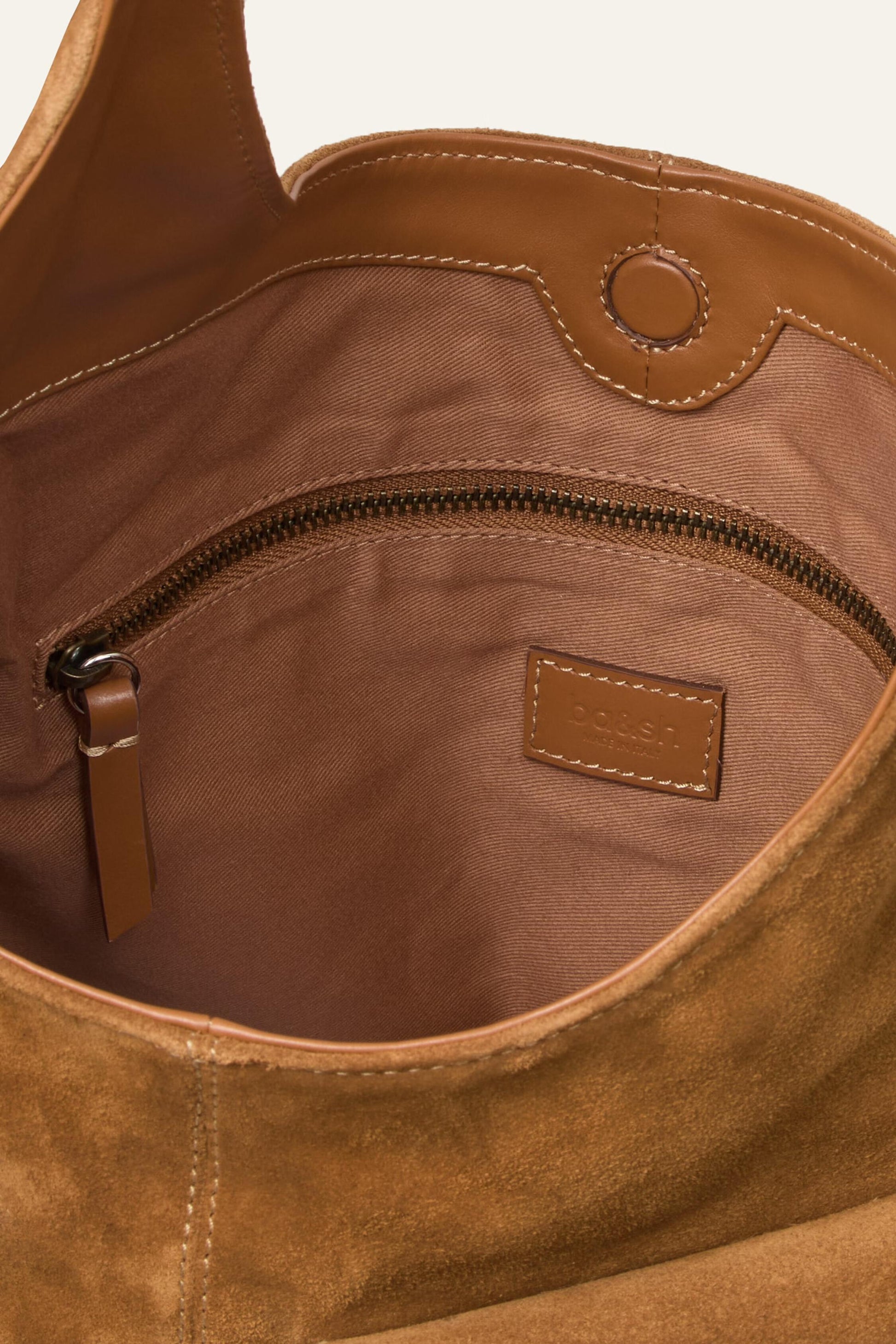 ba&sh Multi-Pocket Bucket Bag Youyou Brown