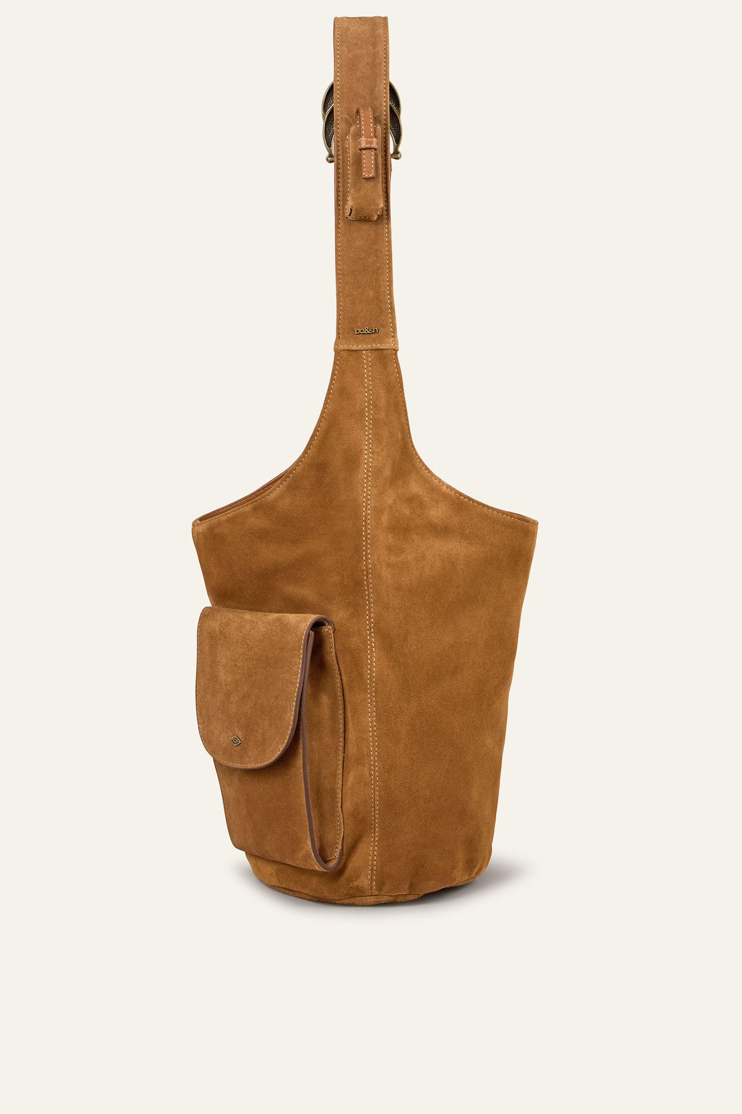 ba&sh Multi-Pocket Bucket Bag Youyou Brown