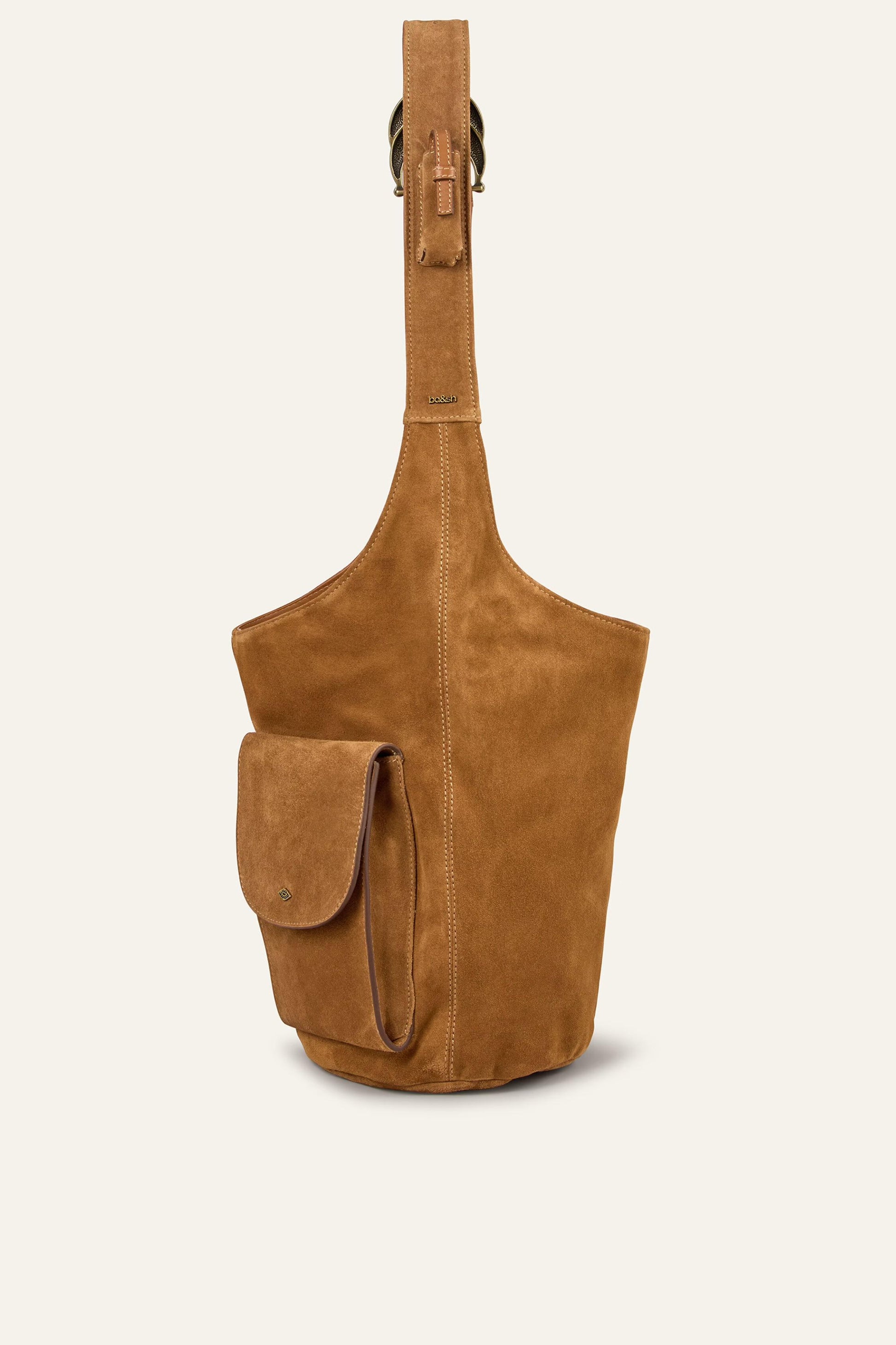 ba&sh Multi-Pocket Bucket Bag Youyou Brown