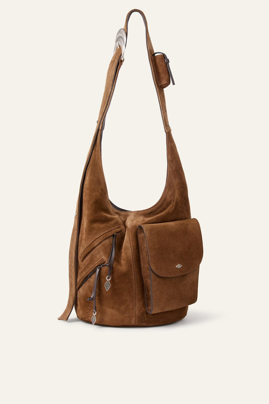 ba&sh Multi-Pocket Bucket Bag Youyou Brown