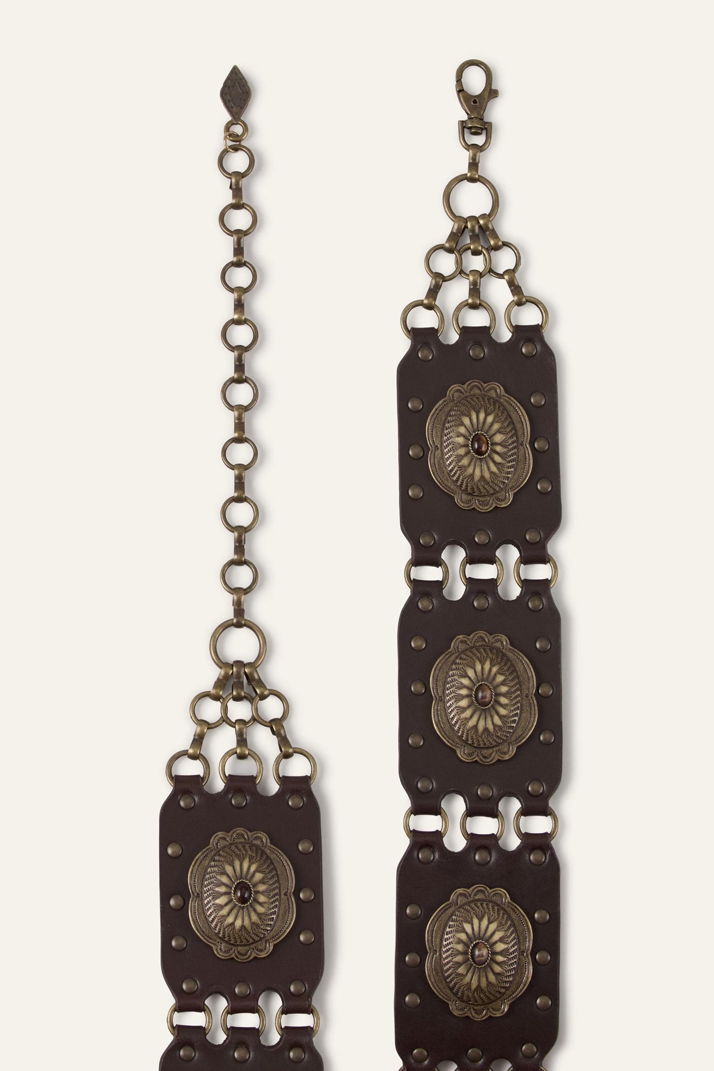 ba&sh Western Leather Belt Besty Brown