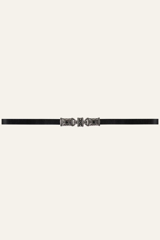 ba&sh Leather Belt Bara Black