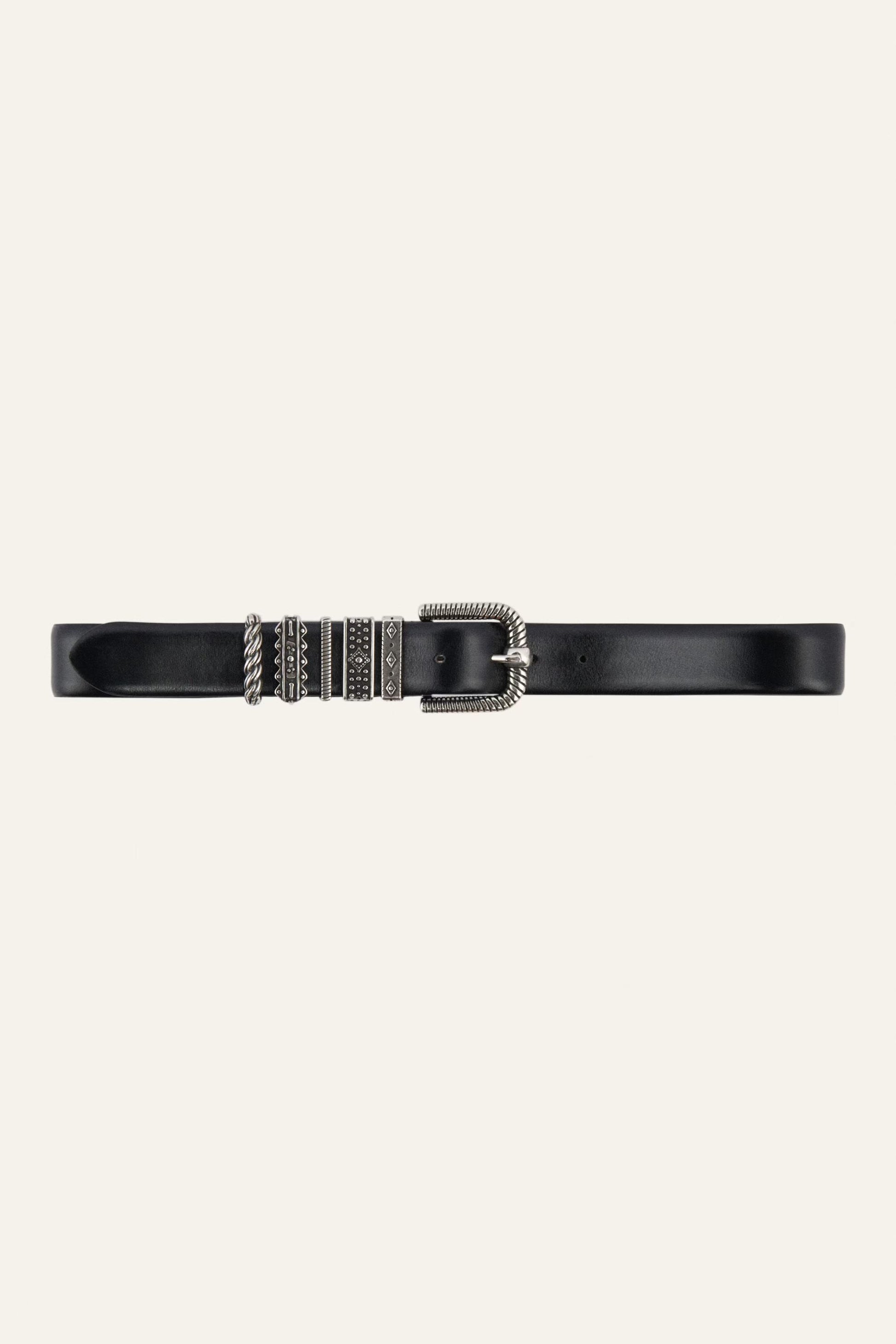 ba&sh Belt With Multiple Loops Berkane Black