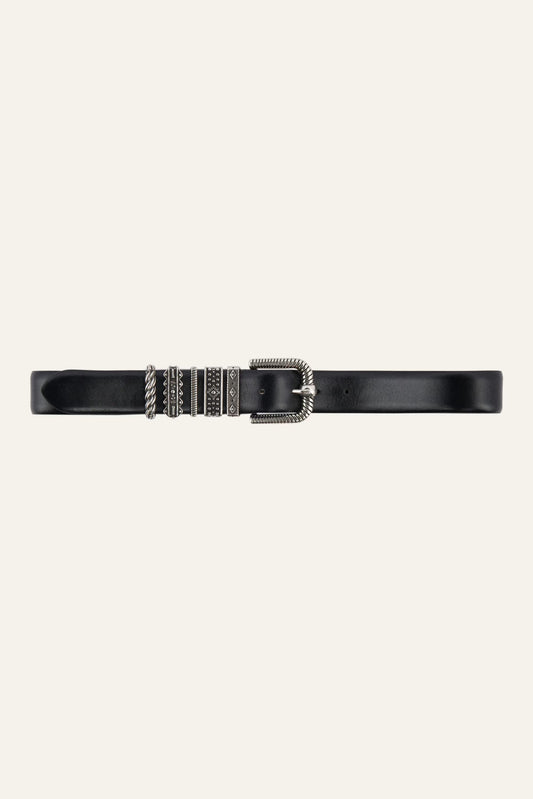 ba&sh Belt With Multiple Loops Berkane Black