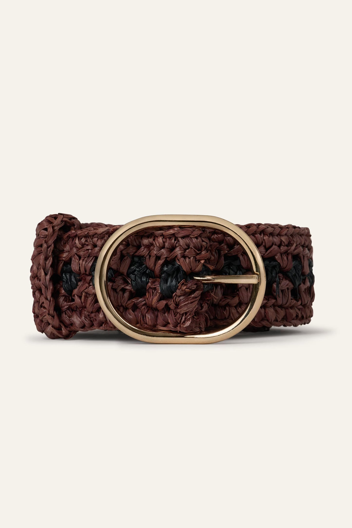 ba&sh Woven Raffia Belt Raphia Brown