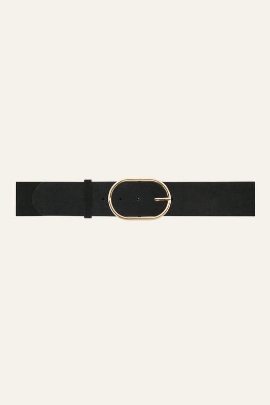 ba&sh Suede Belt Cole Black
