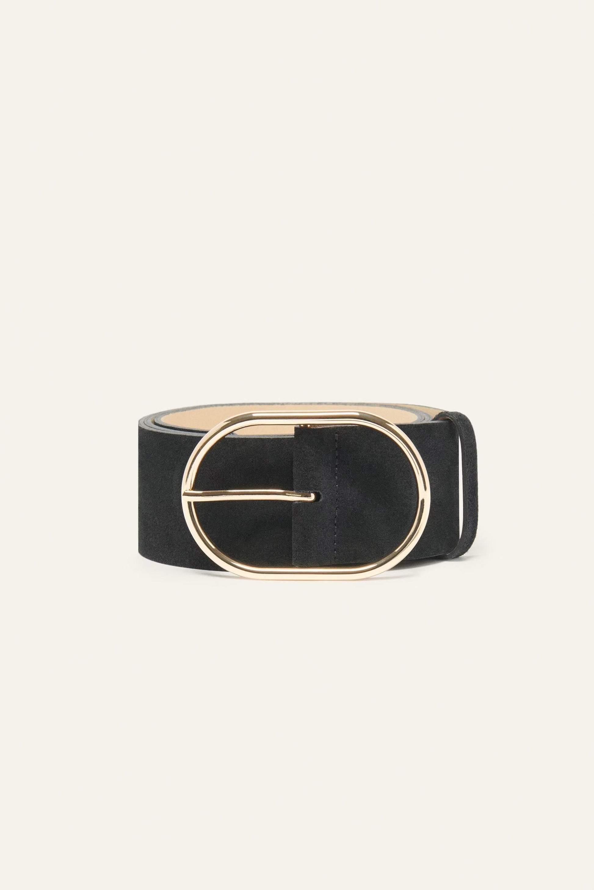 ba&sh Suede Belt Cole Black