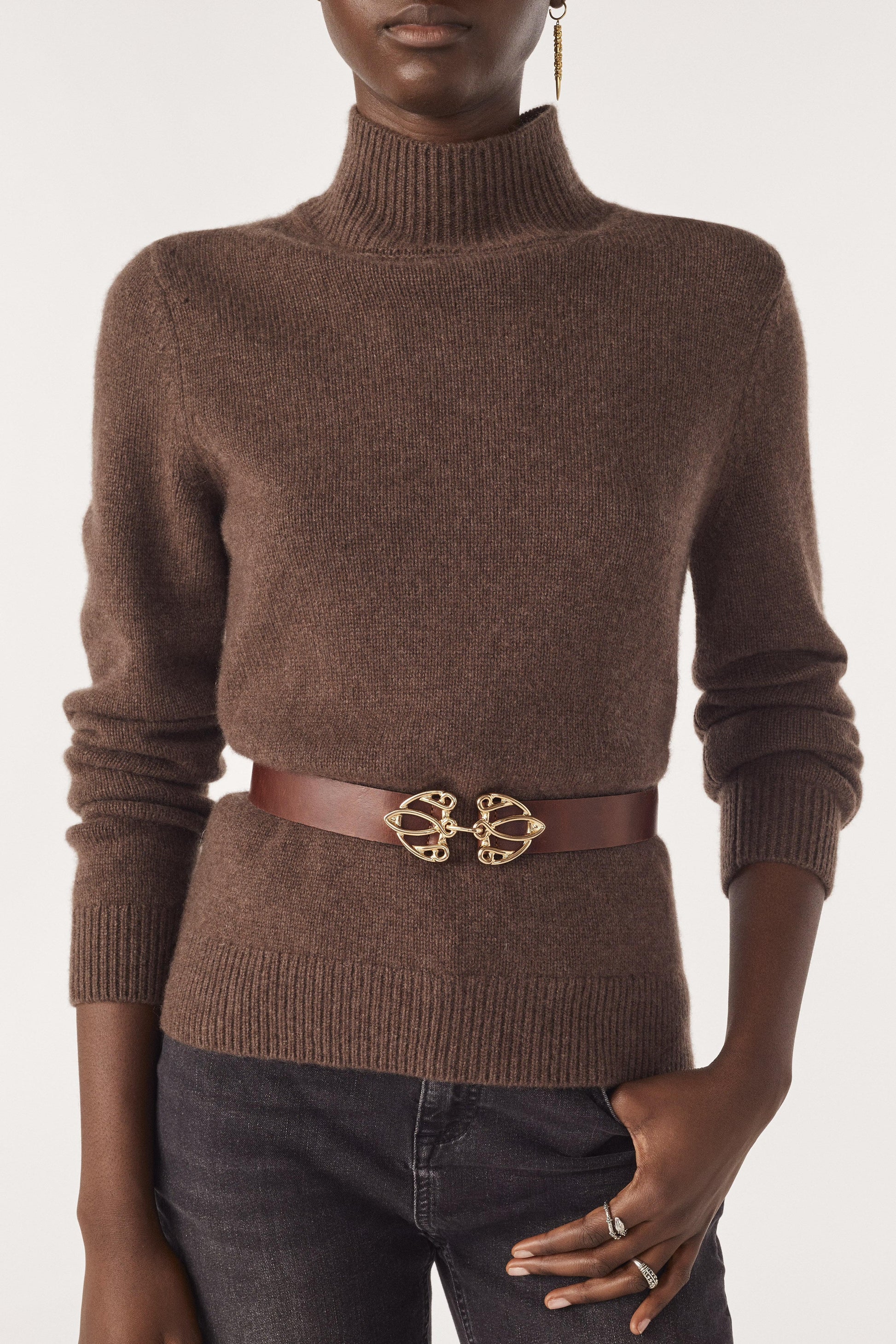 ba&sh Belt With Finely Crafted Buckle Bilissi Brown