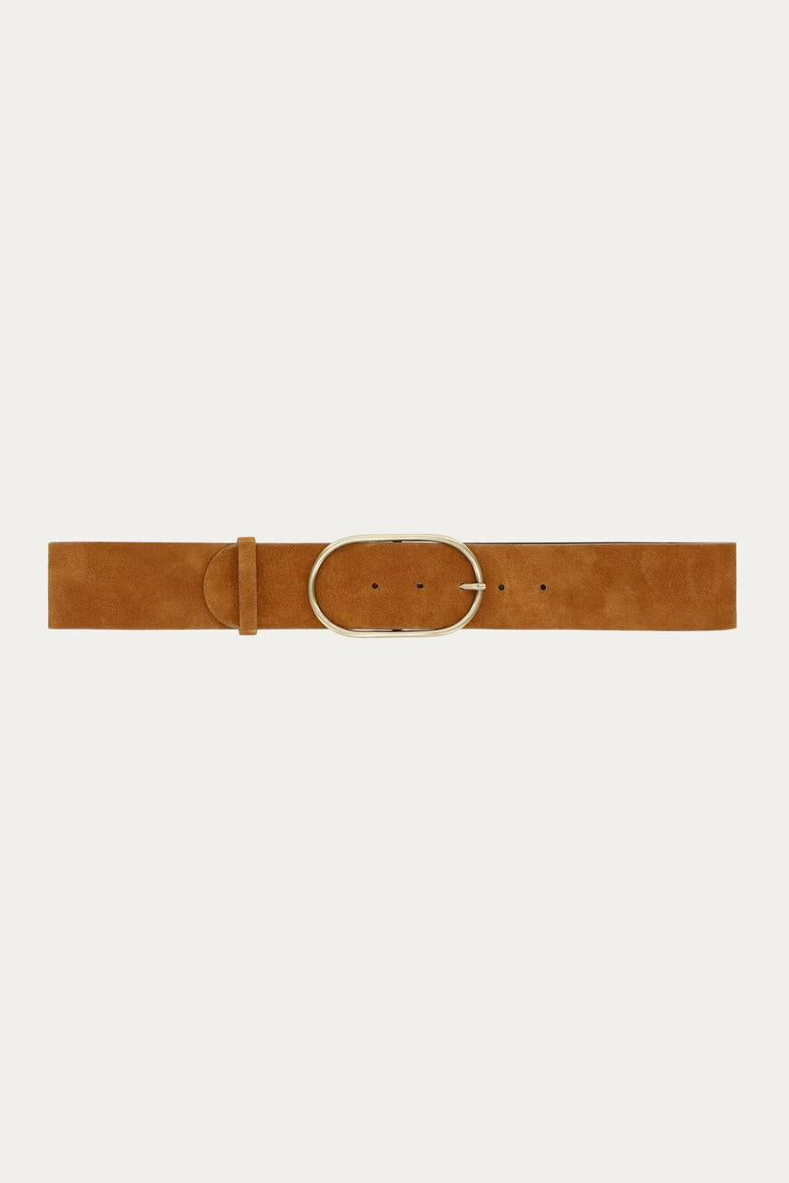 ba&sh Suede Belt Cole Brown
