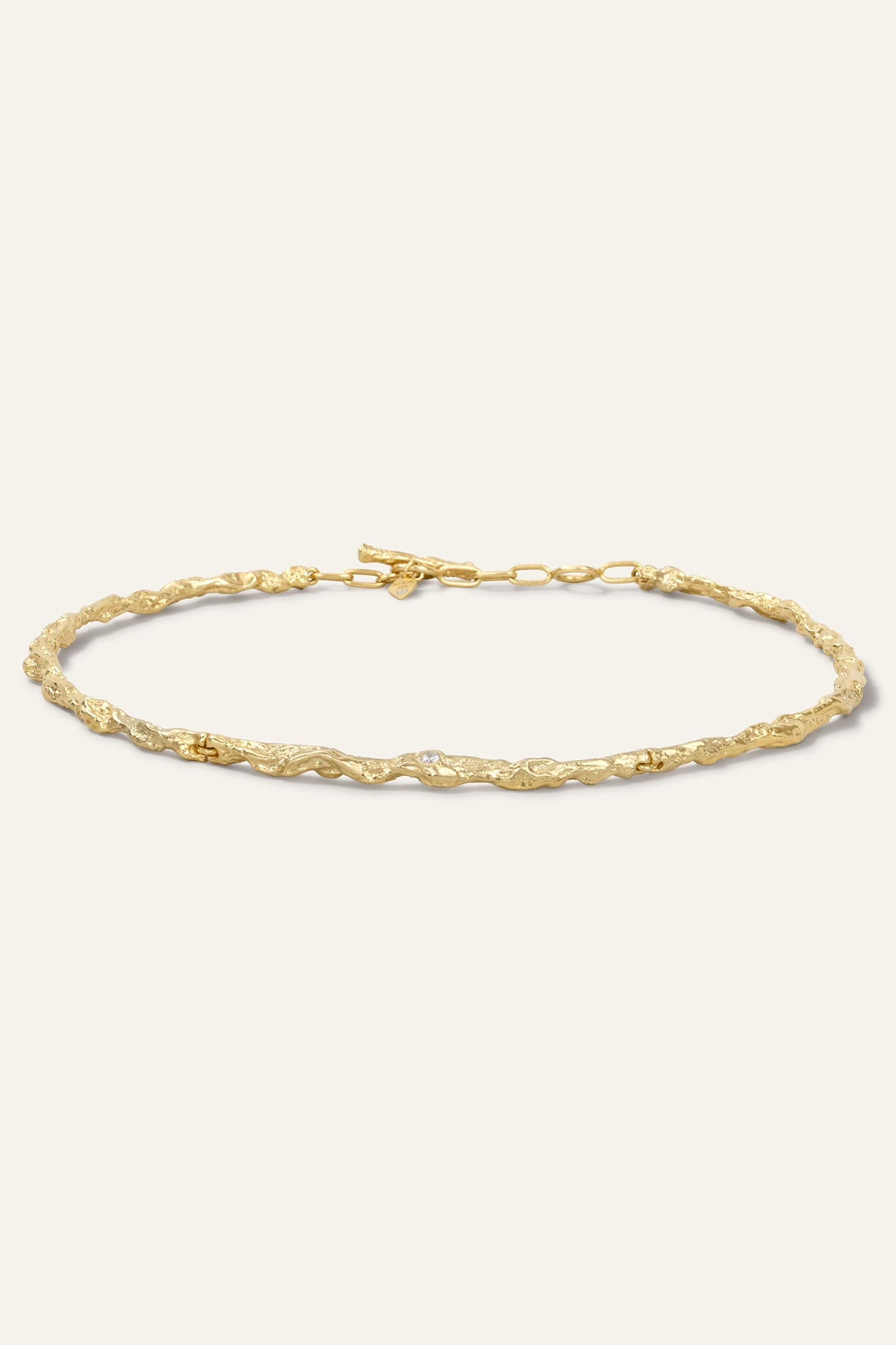 ba&sh Zircon Chain Necklace Wendy Gold