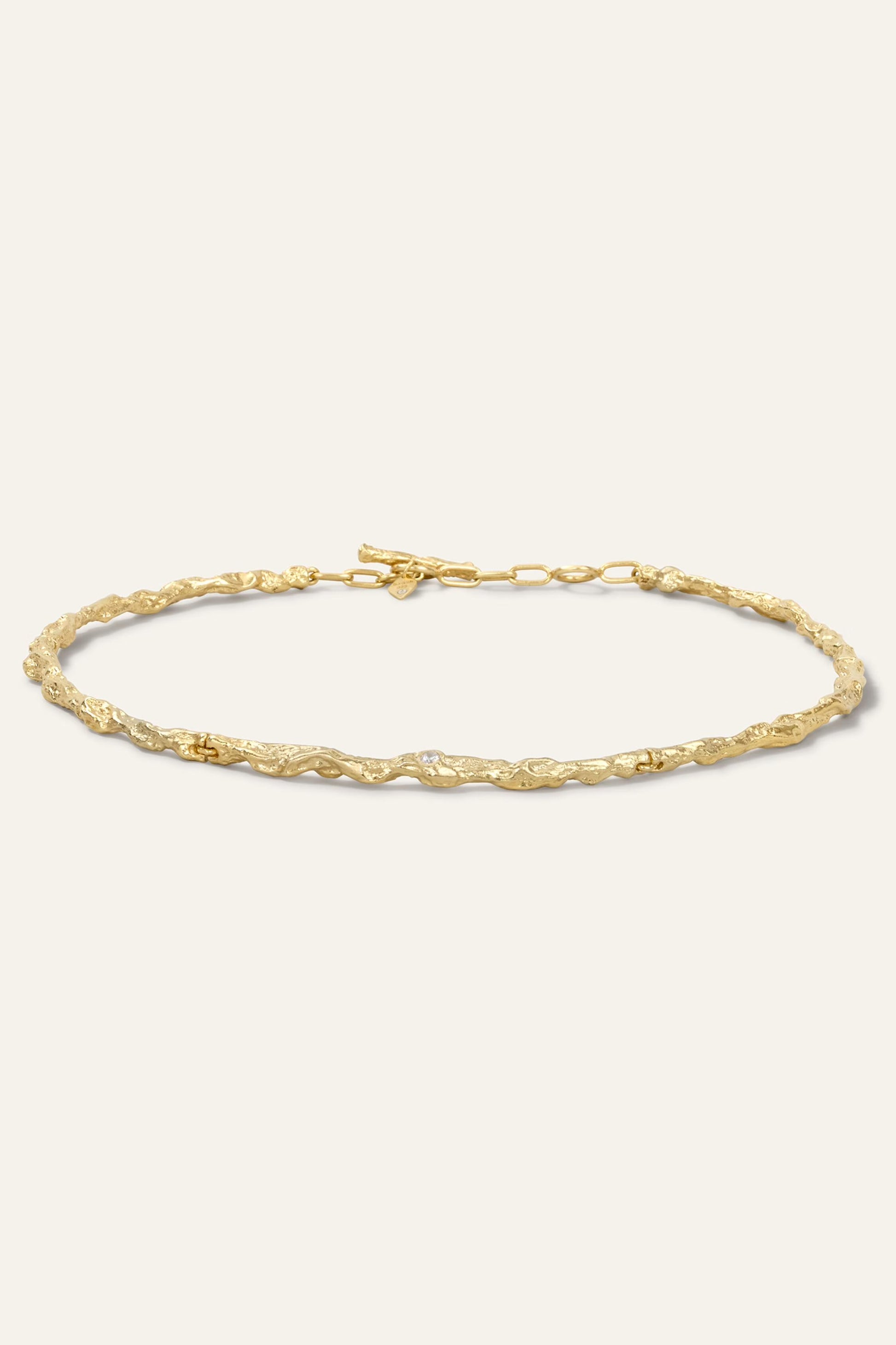 ba&sh Zircon Chain Necklace Wendy Gold