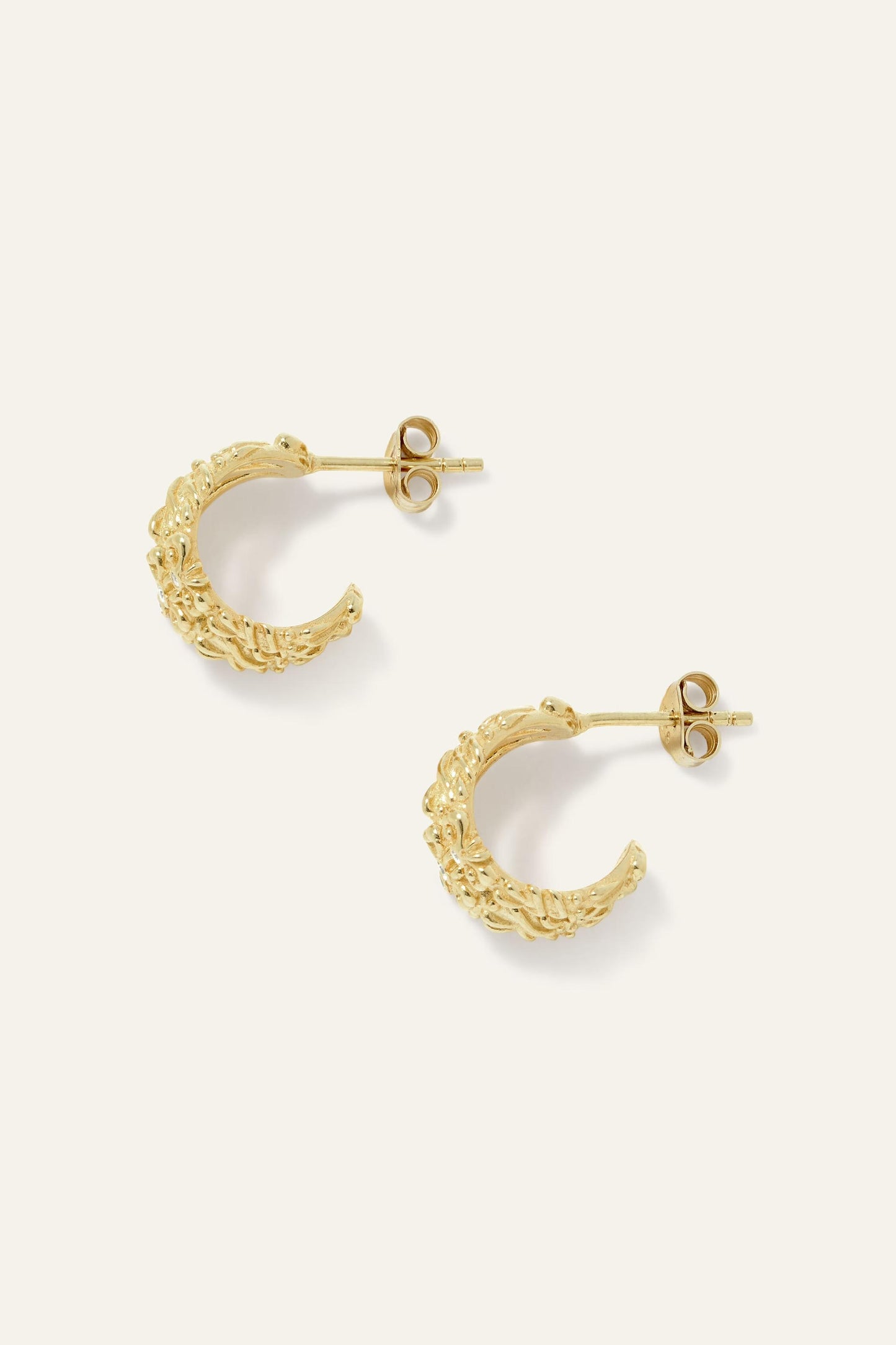 ba&sh Zircon Earrings Perrine Gold