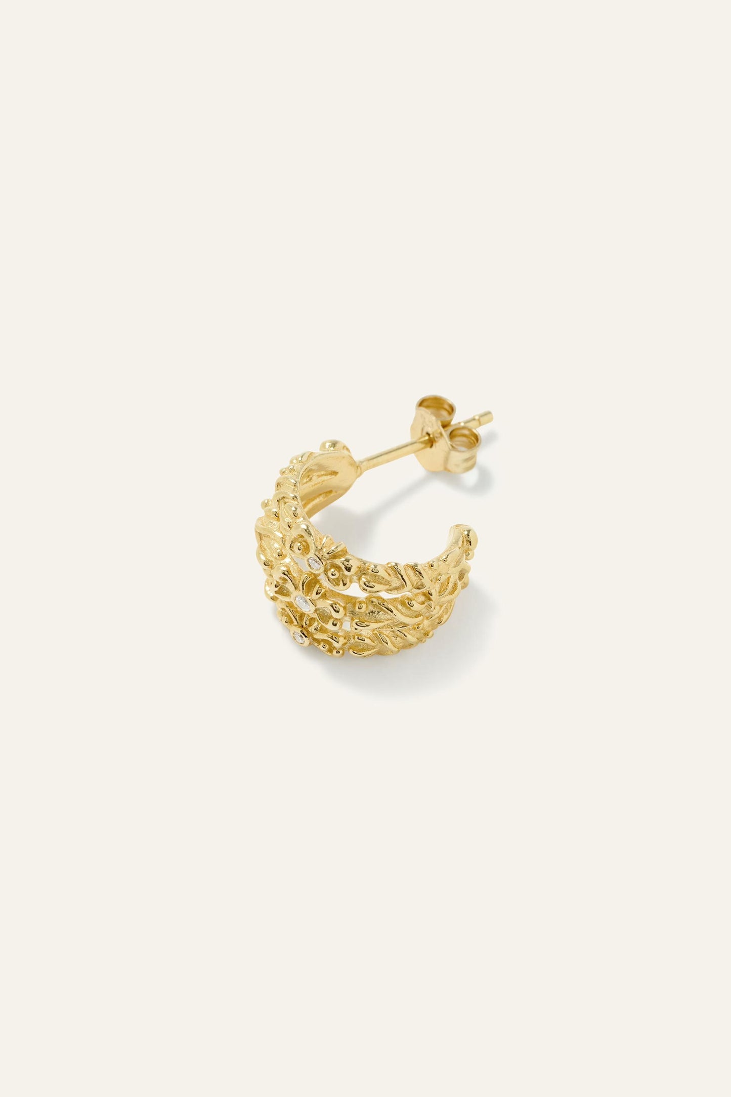 ba&sh Zircon Earrings Perrine Gold