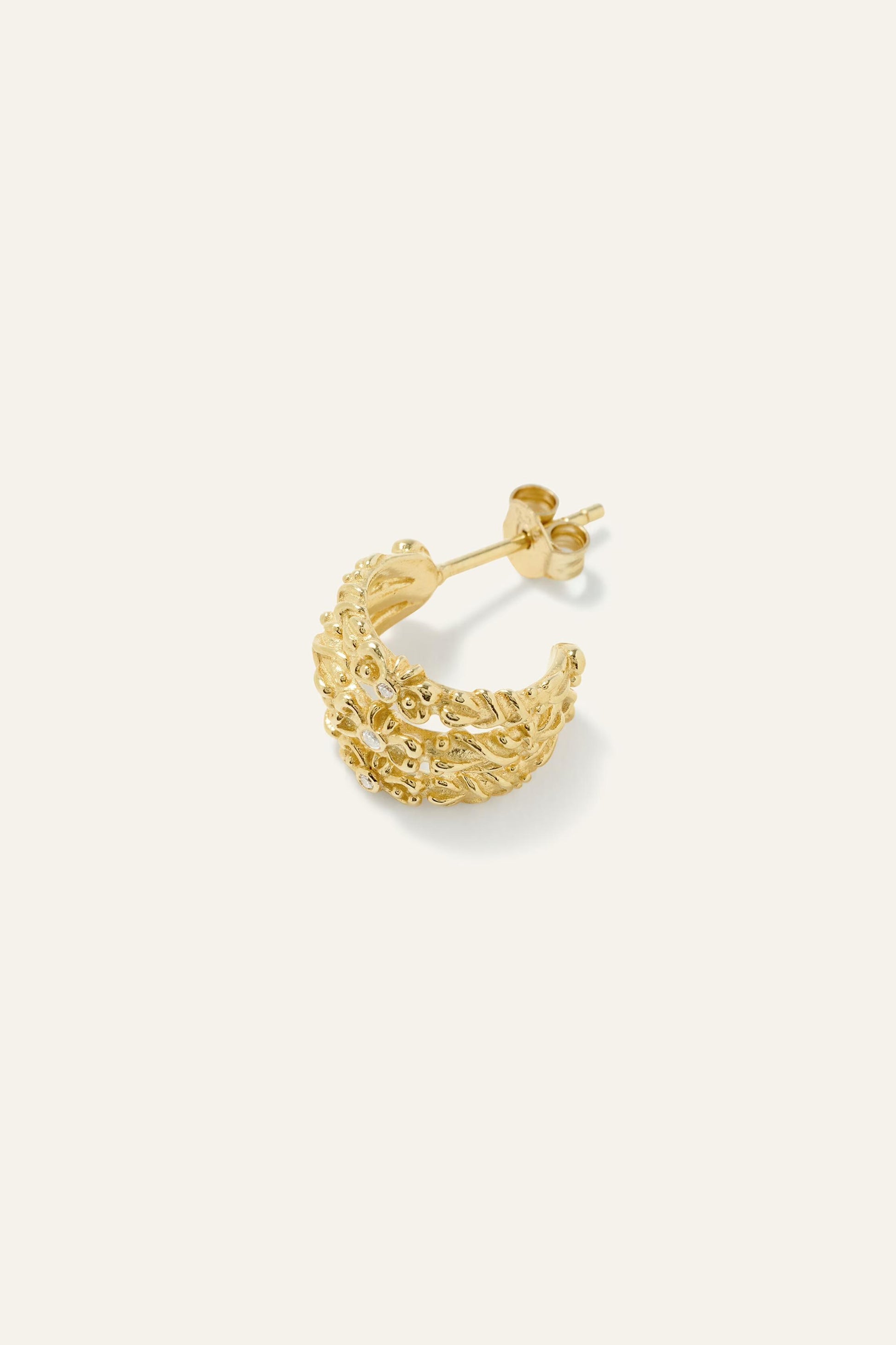 ba&sh Zircon Earrings Perrine Gold