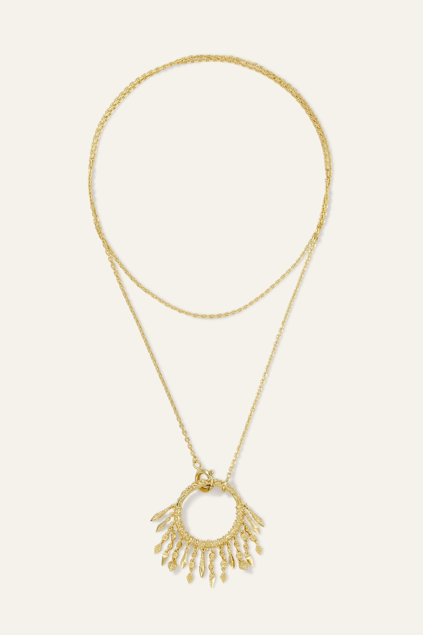 ba&sh Long Ring Necklace Lina Gold