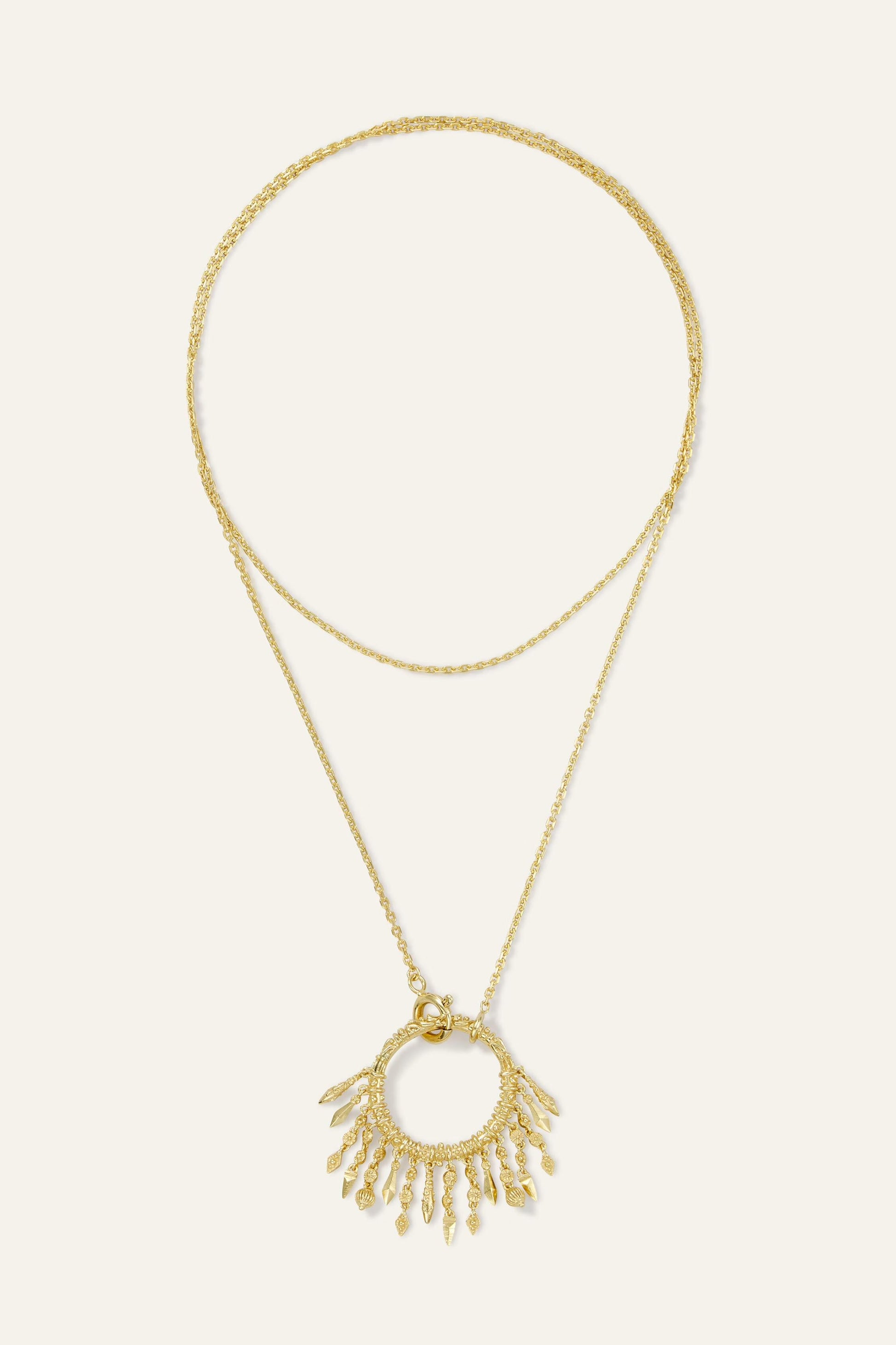 ba&sh Long Ring Necklace Lina Gold