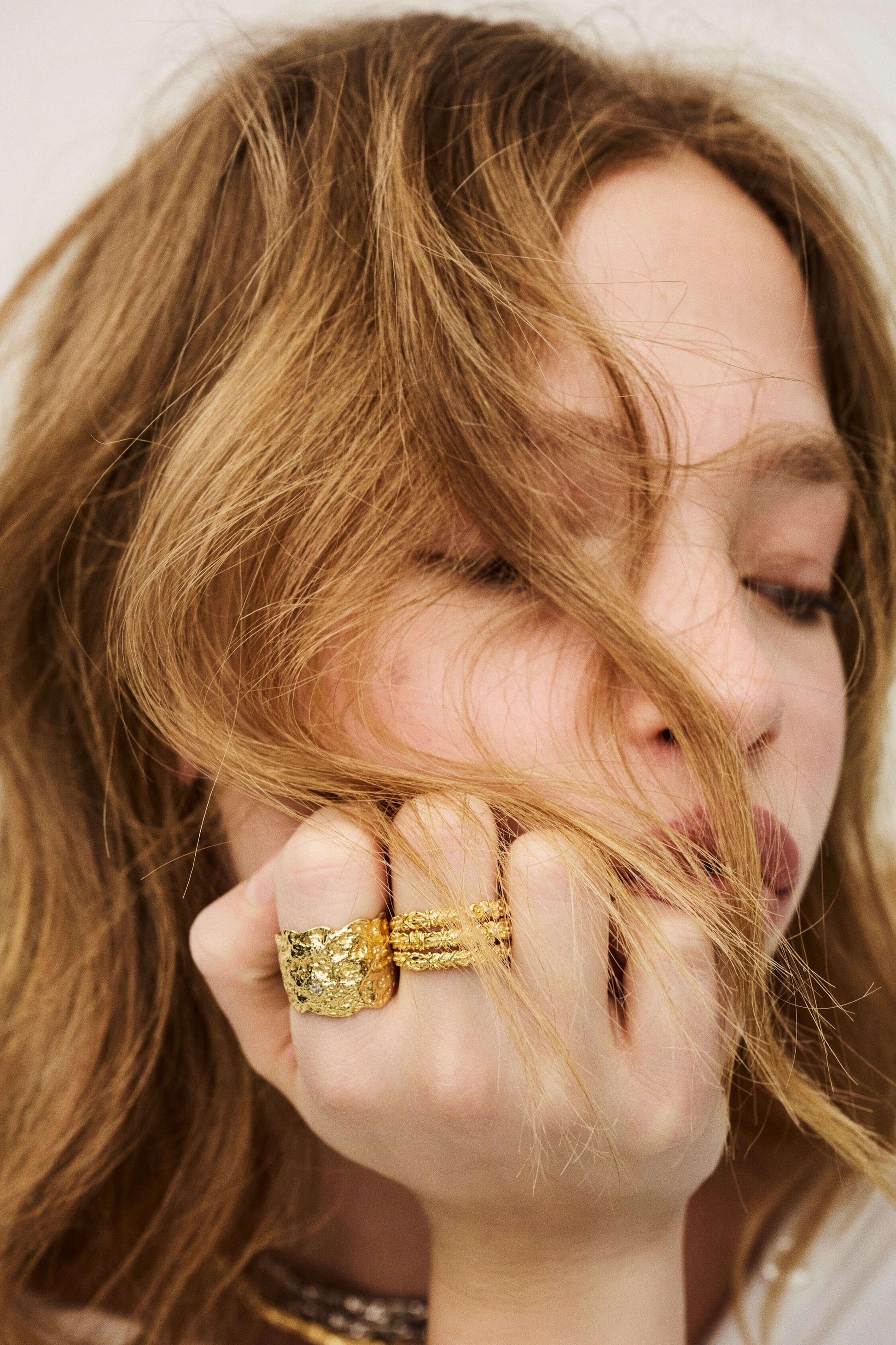 ba&sh Zircon Ring Prince Gold
