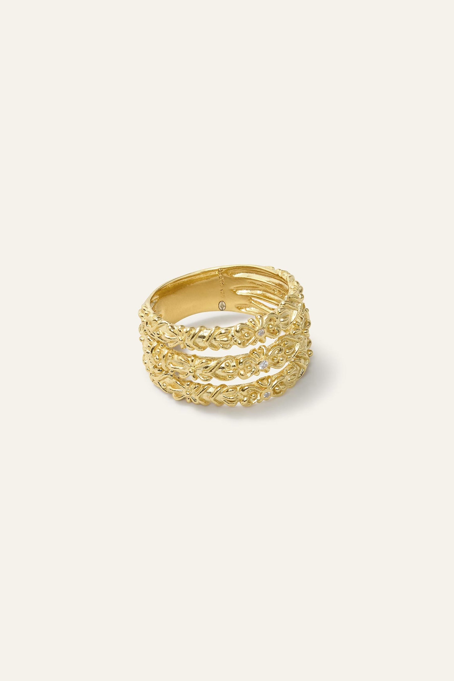 ba&sh Zircon Ring Prince Gold