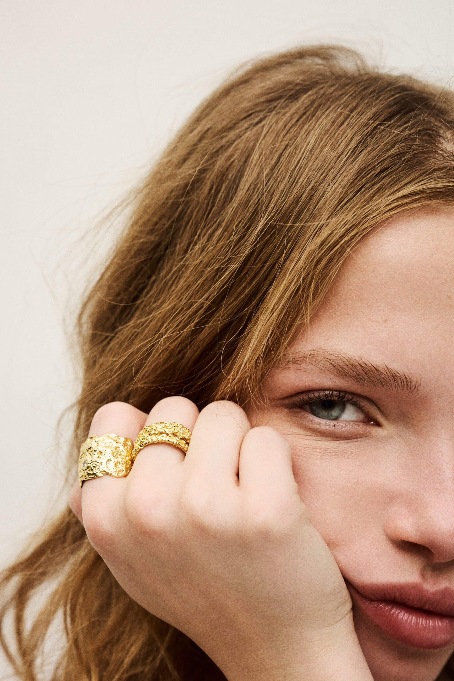 ba&sh Zircon Ring Prince Gold
