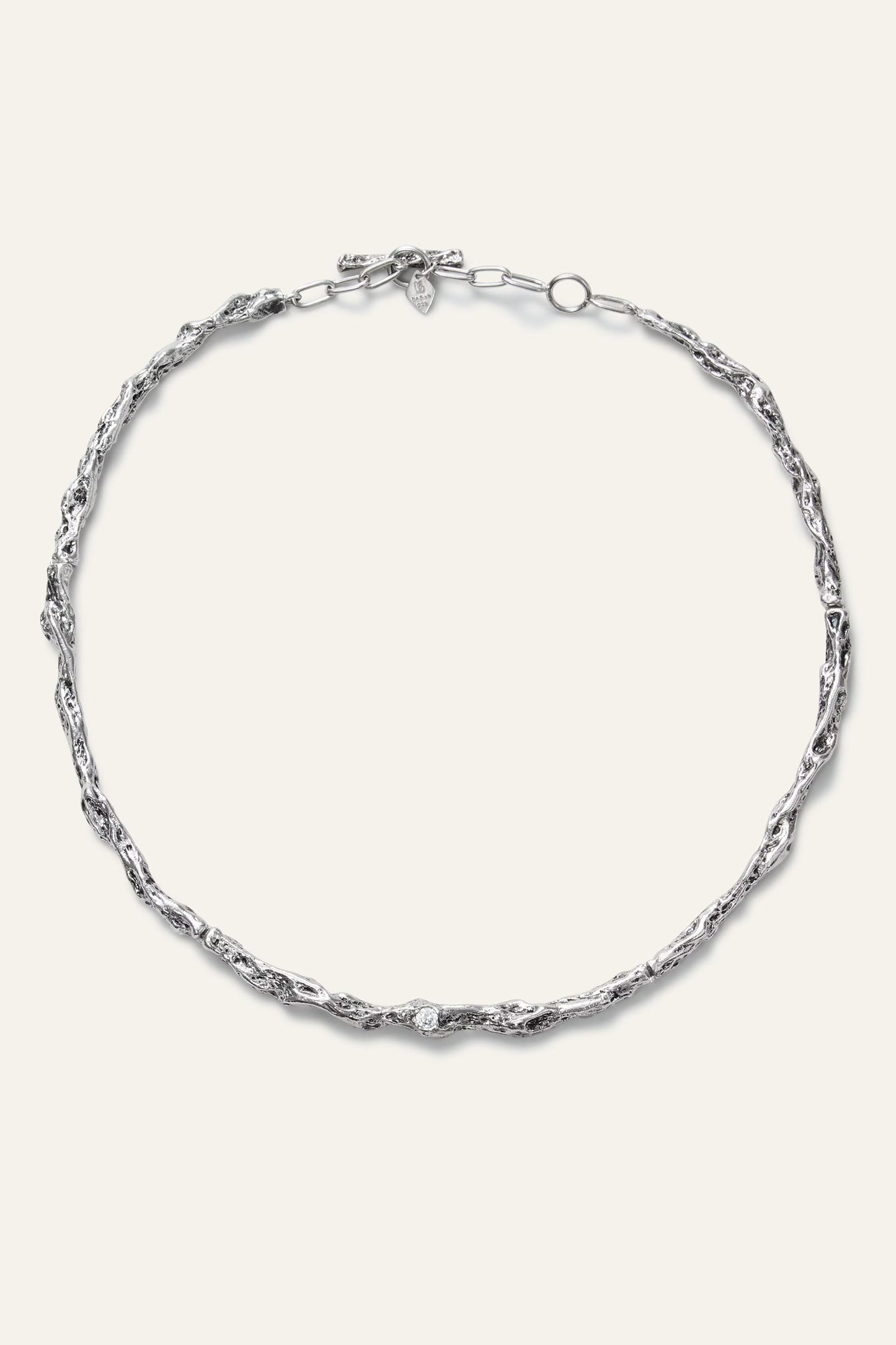ba&sh Zircon Chain Necklace Wendy Gray