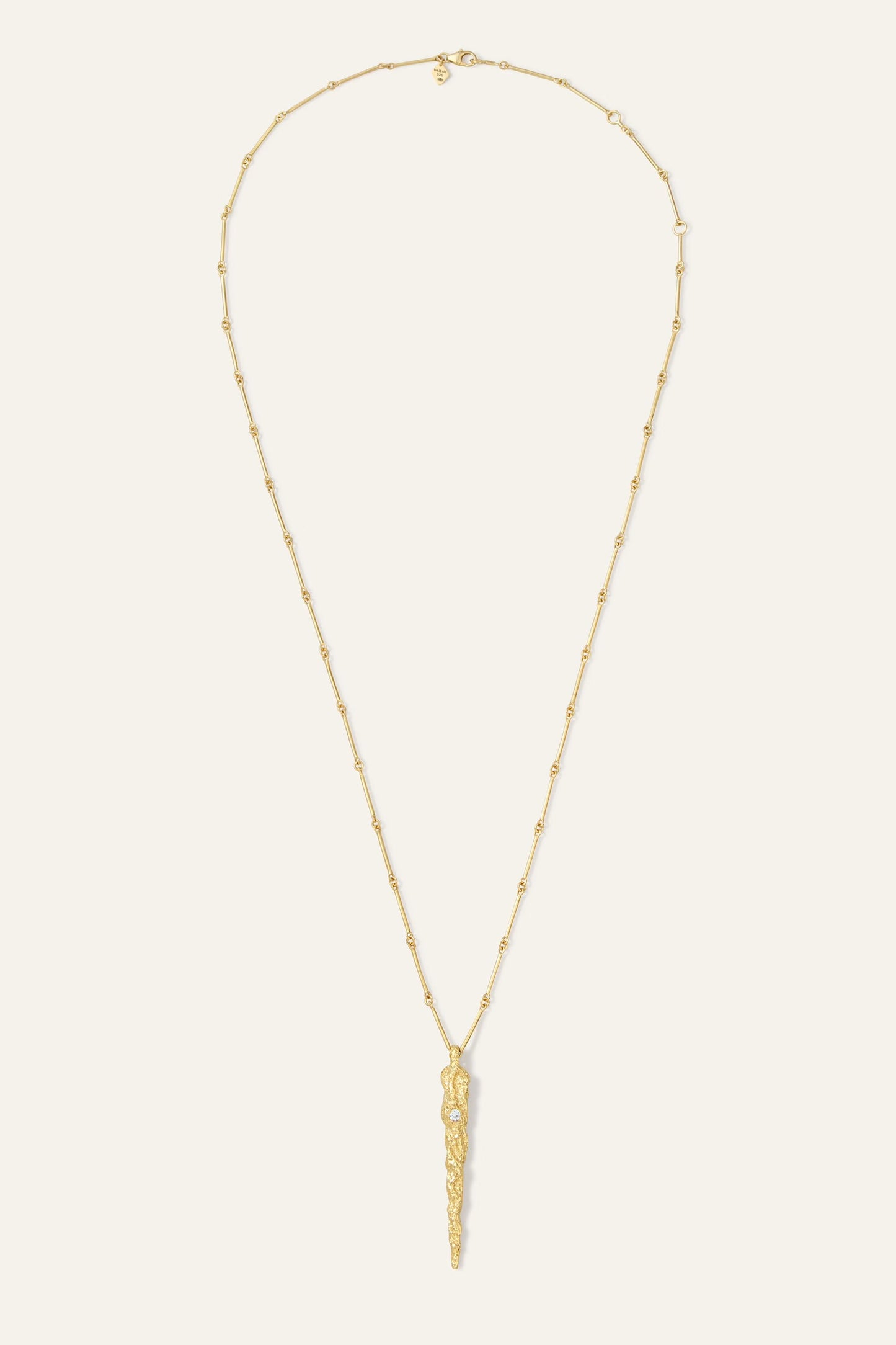 ba&sh Long Zircon Necklace Angela Gold