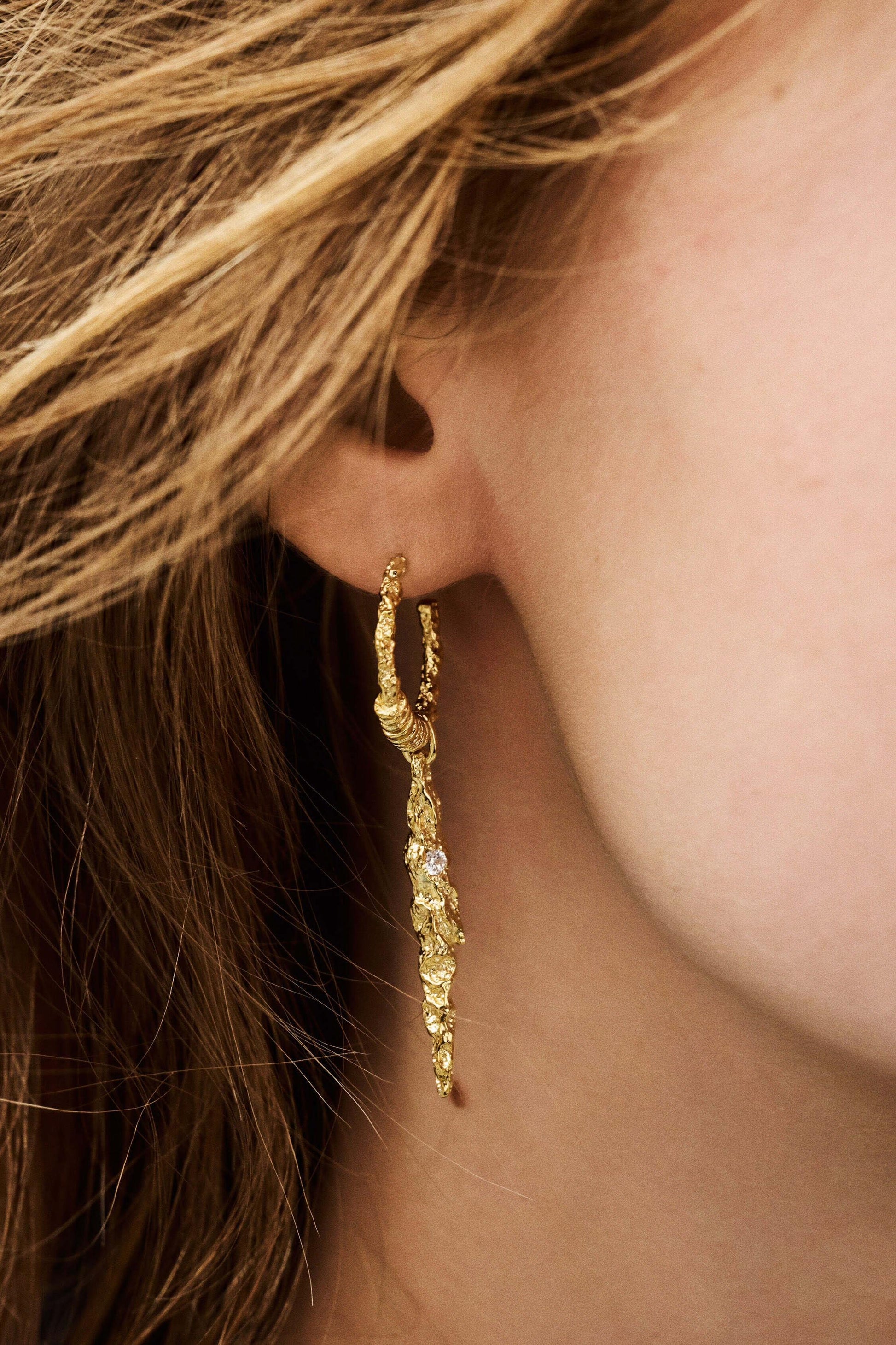 ba&sh Zircon Earring Oudi Gold