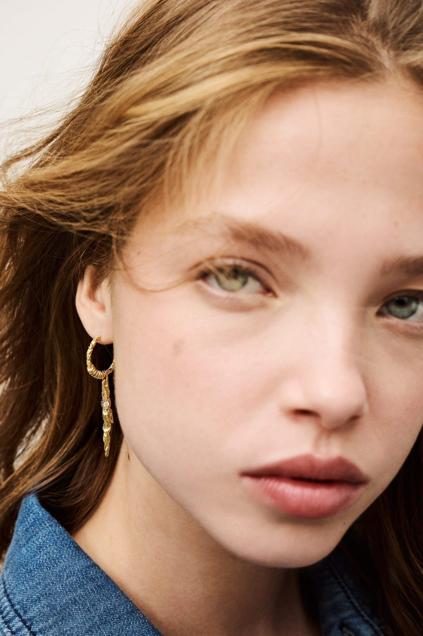 ba&sh Zircon Earring Oudi Gold