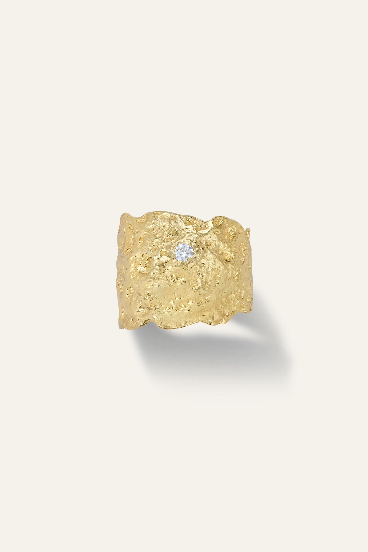 ba&sh Zircon Ring Anae Gold